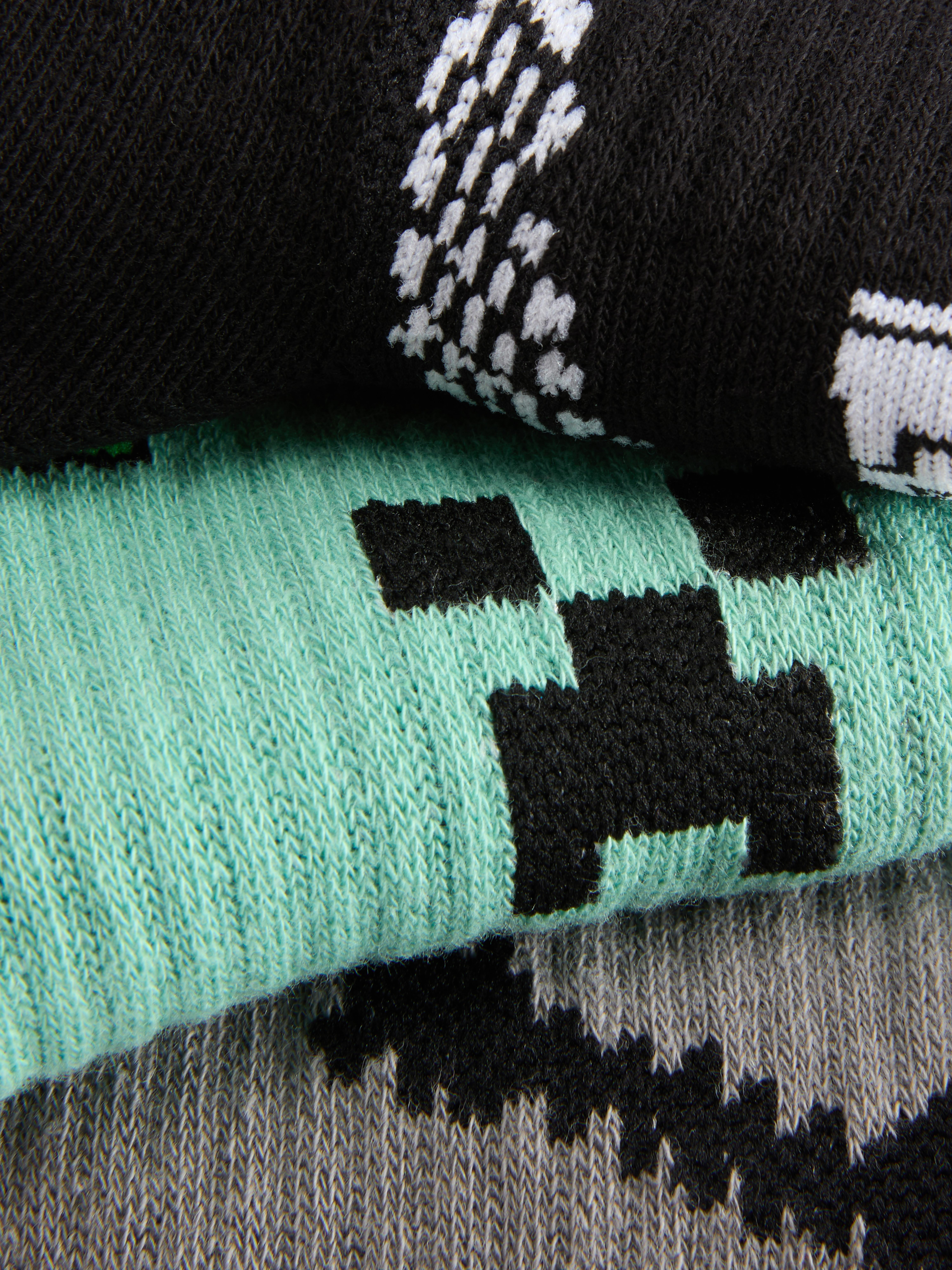 3pk Minecraft Ankle Socks