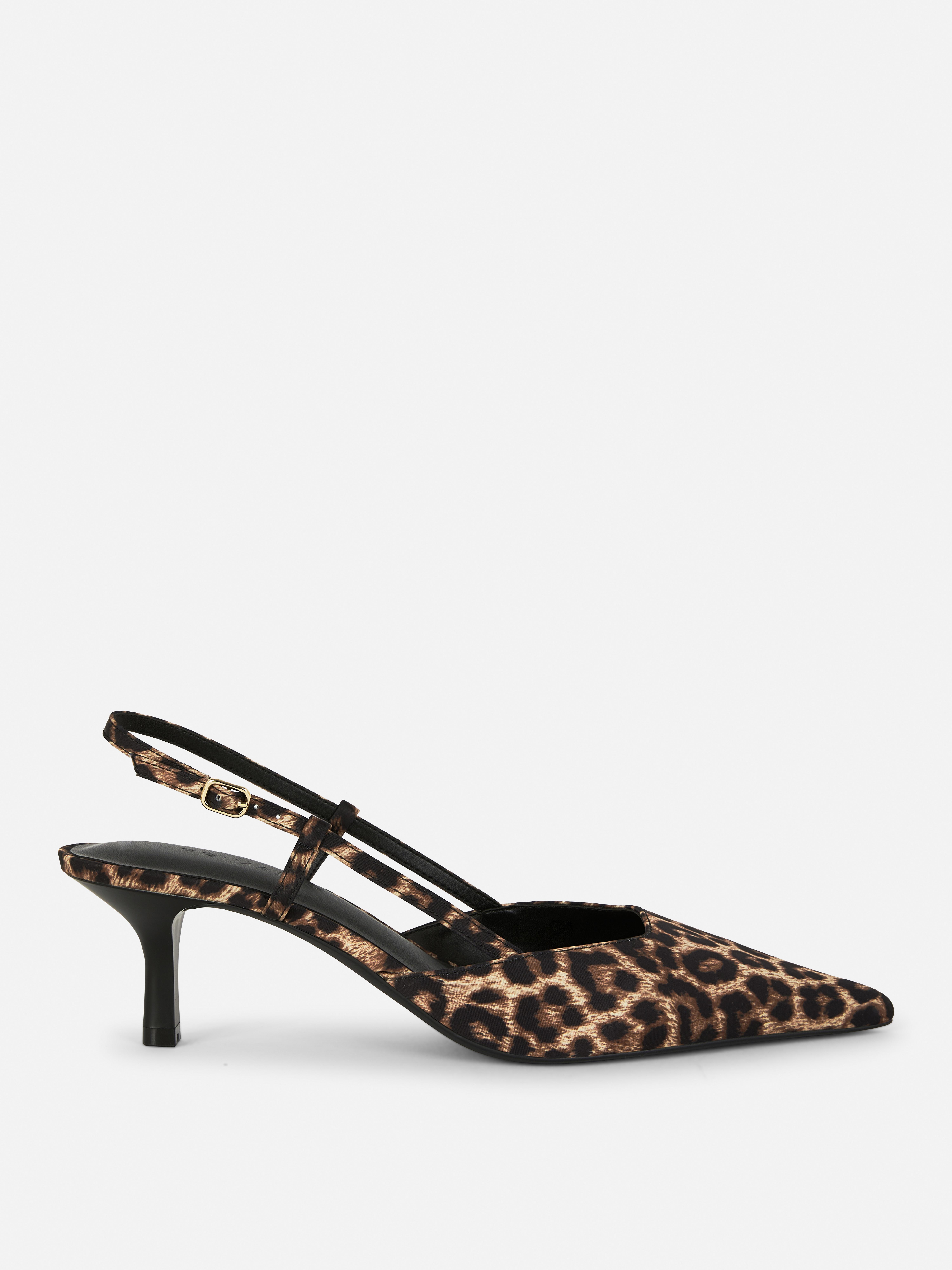 Zapatos de tacón chincheta con tira en el talón