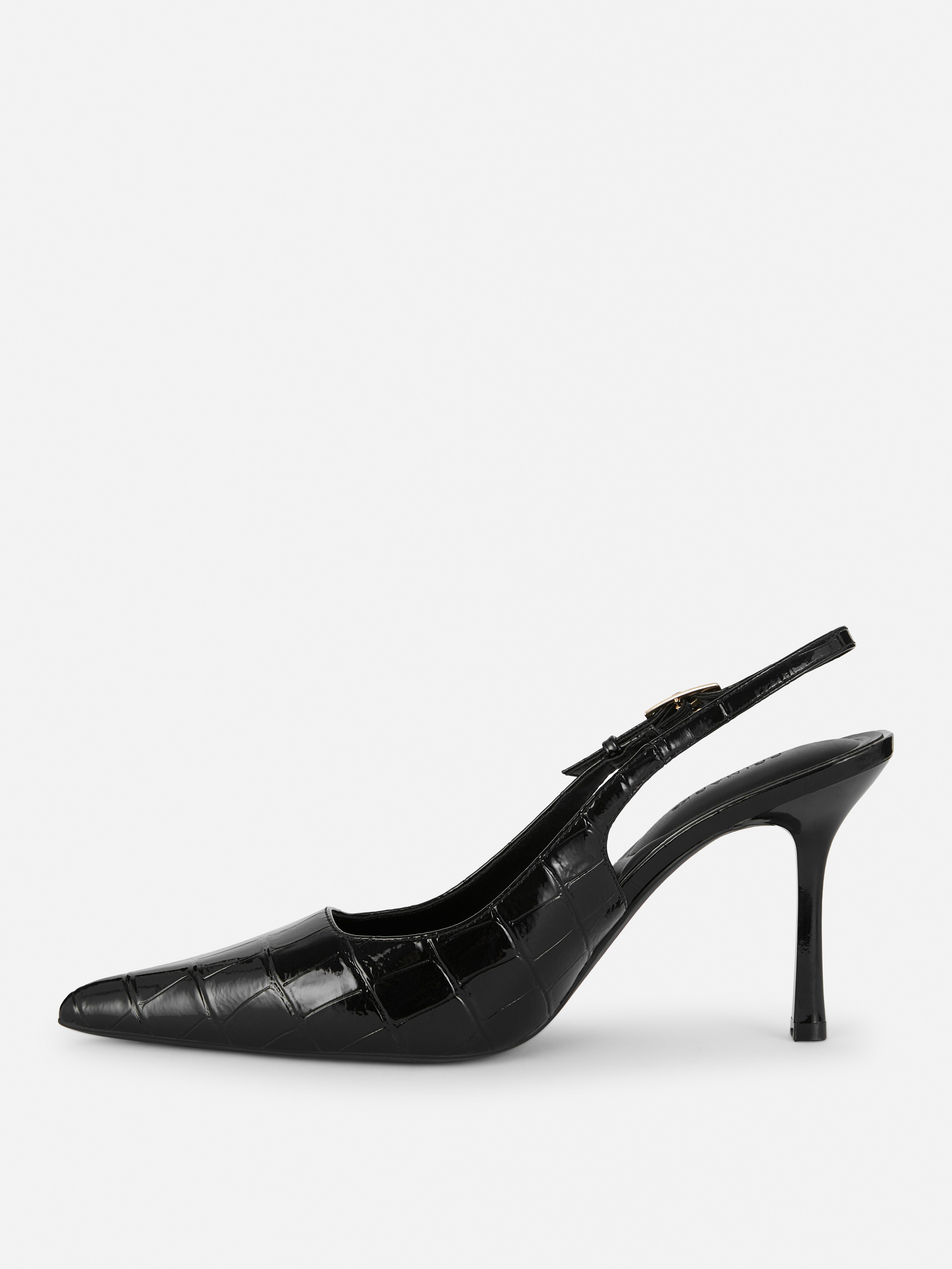 Zapatos de tacón de aguja con tira en el talón