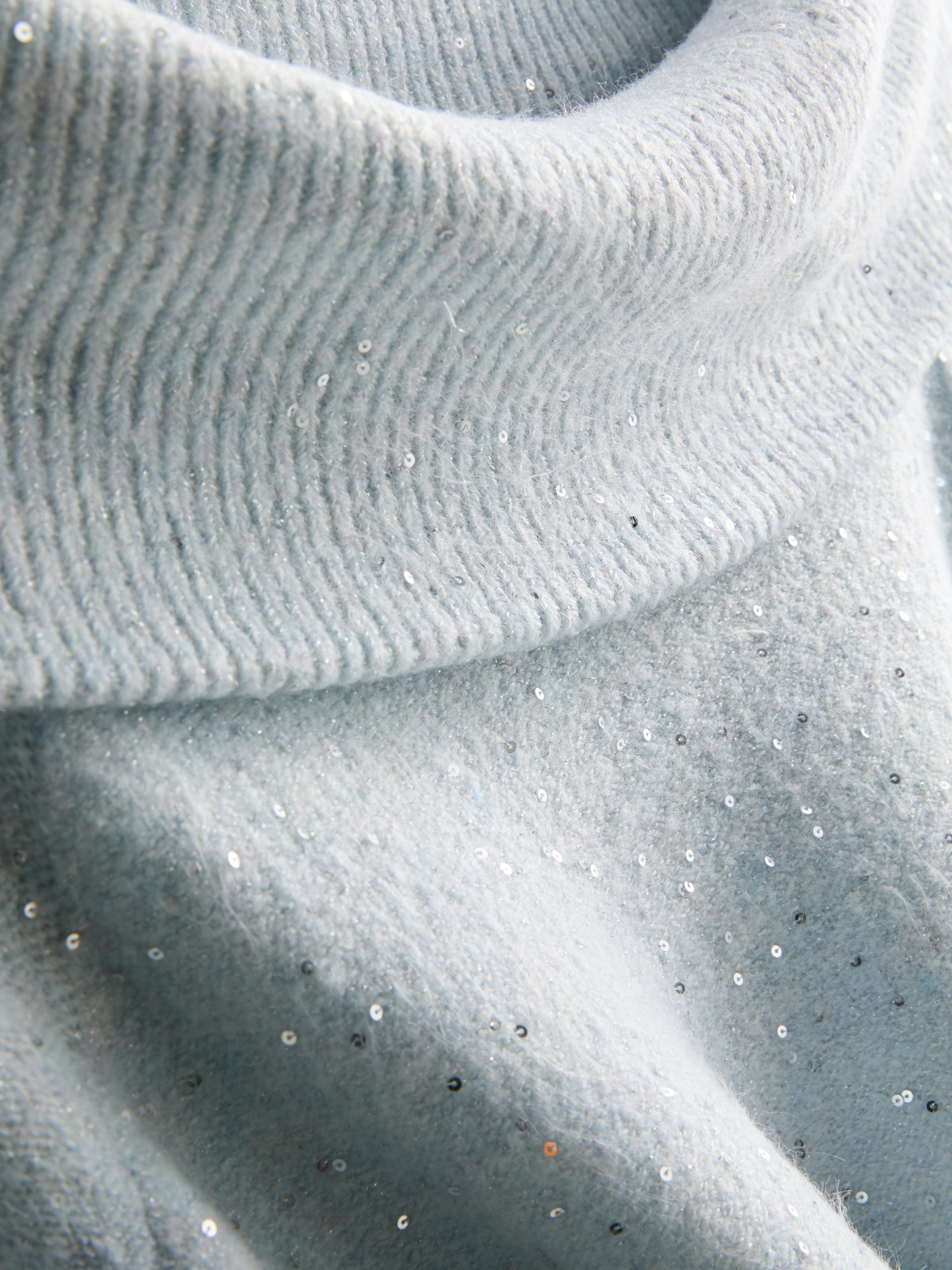 Embroidered Bardot Jumper