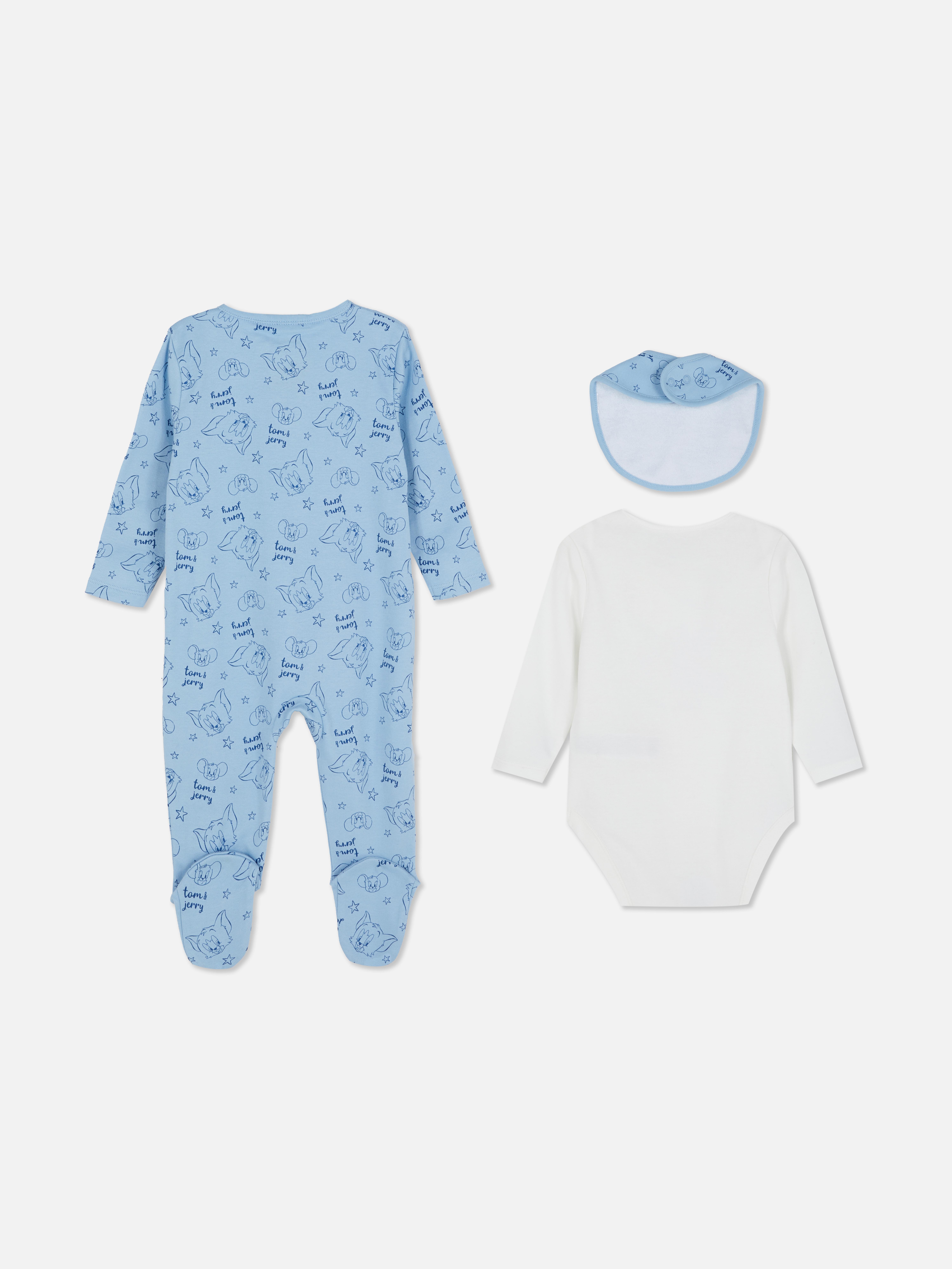 0-9mths | 3-Piece Tom and Jerry Newborn Starter Set