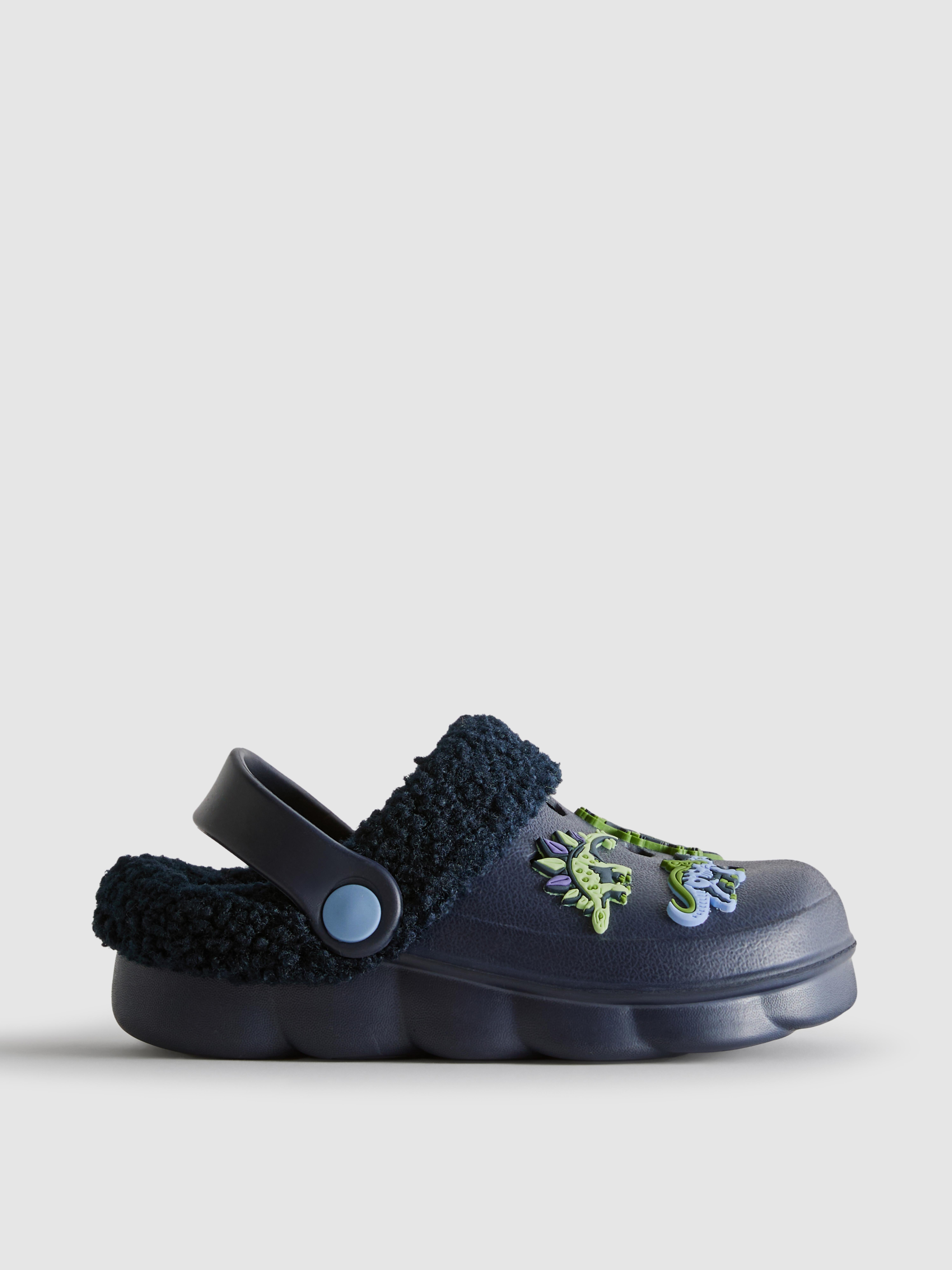 Dinosaur Faux Flug Clog Slippers