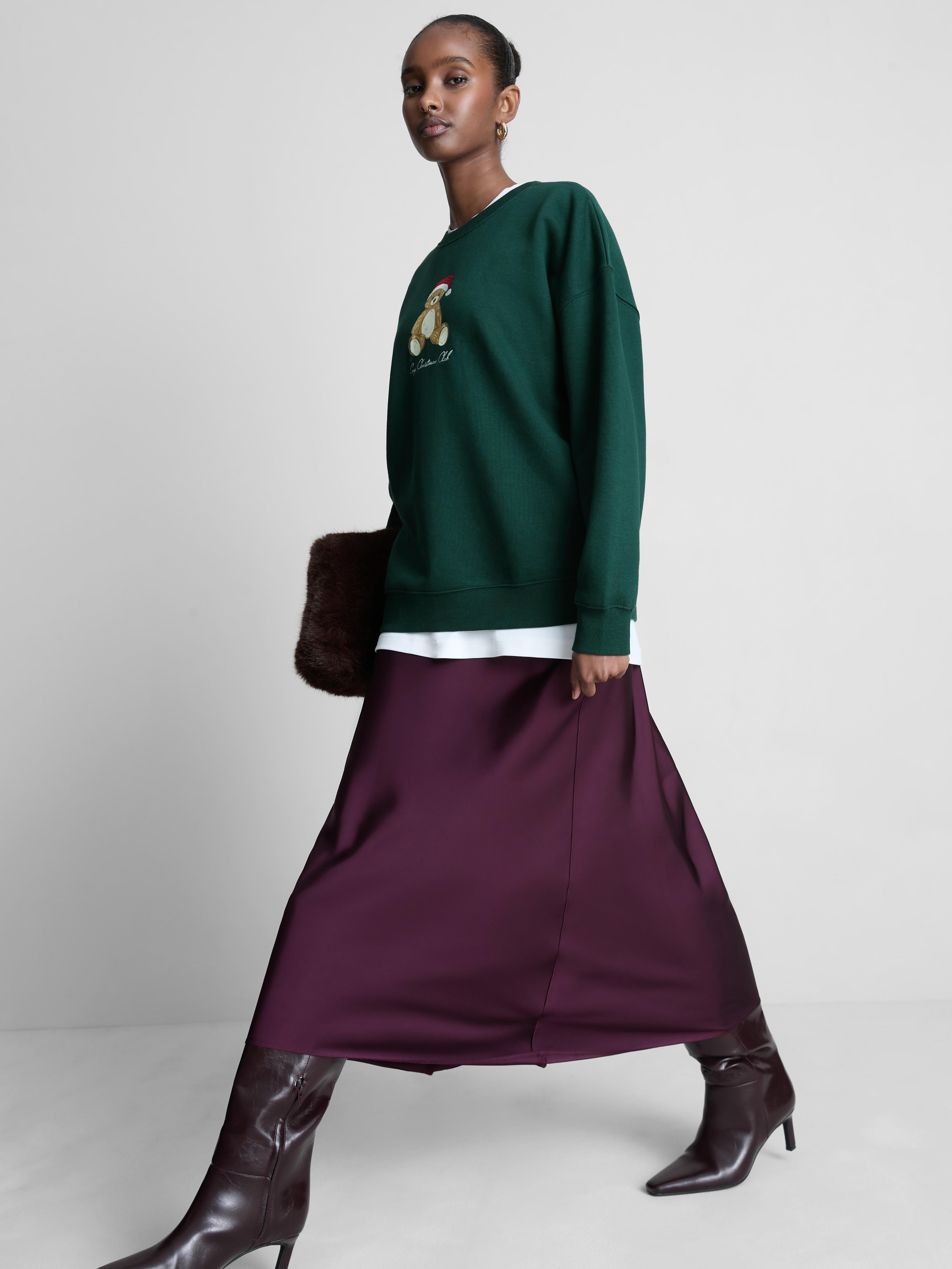 Felpa natalizia con grafica