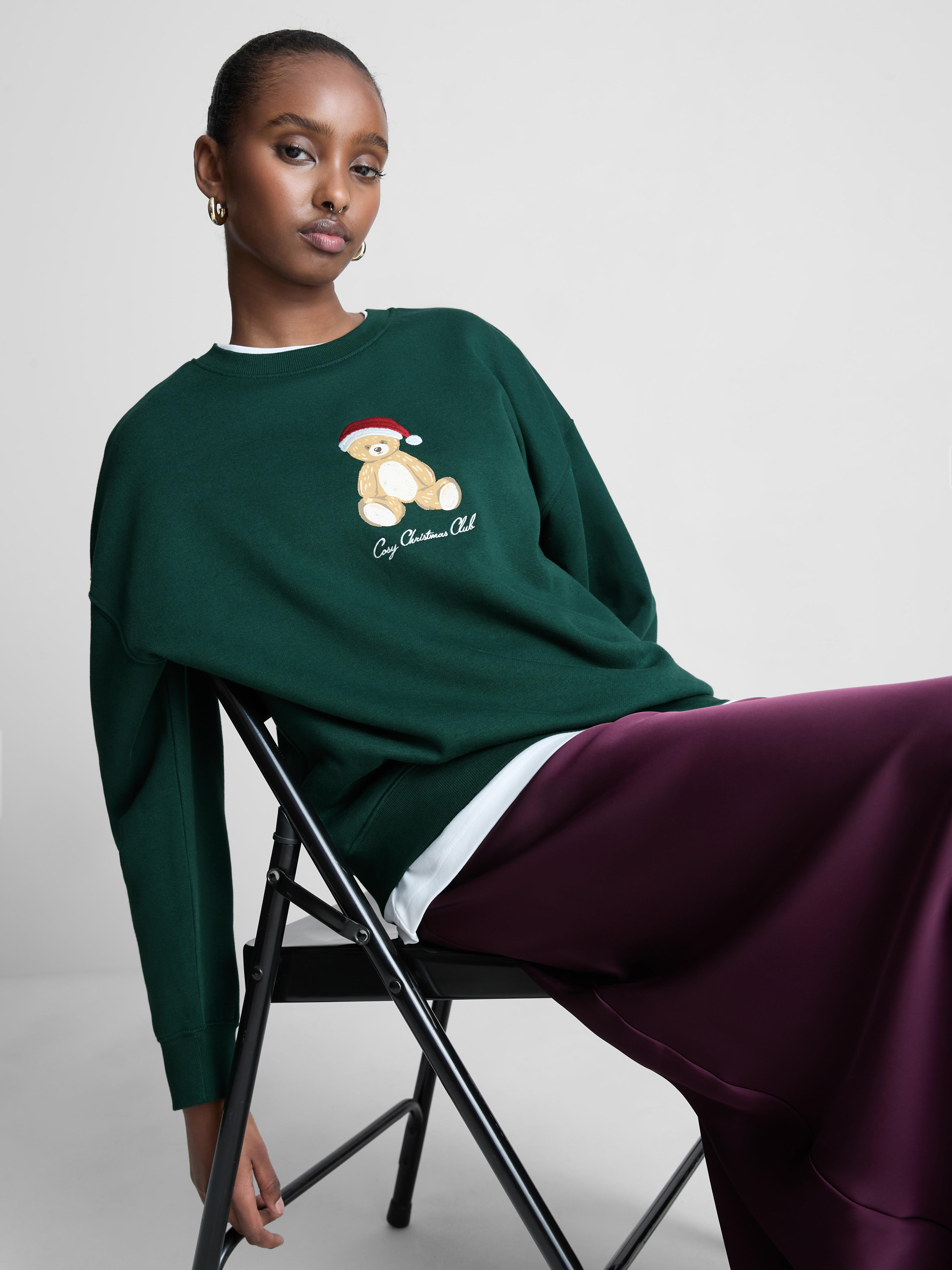 Felpa natalizia con grafica