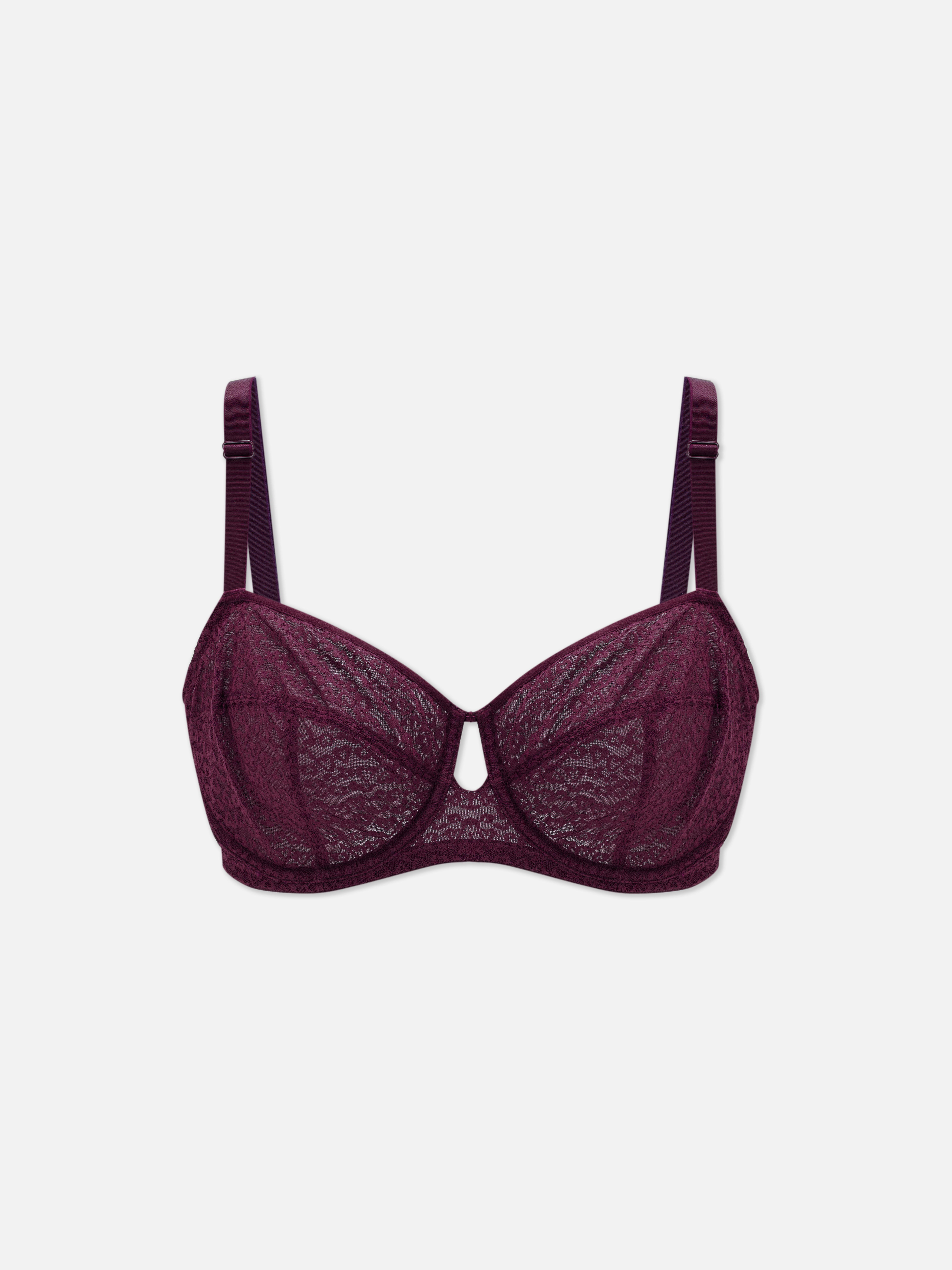 Balconette-BH mit Animal-Print und Spitze, D–H