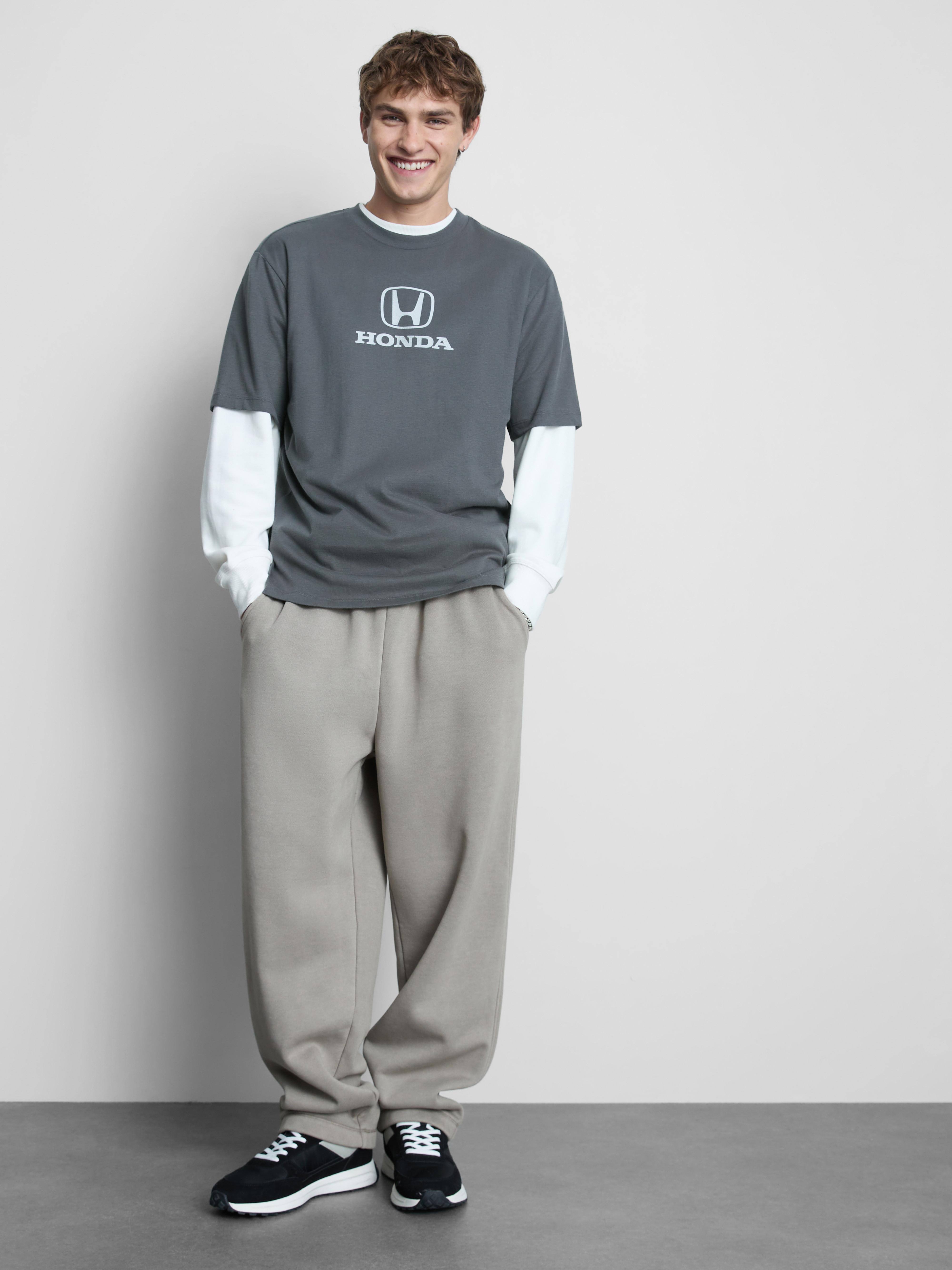 T-shirt à motif Honda Anthracite Homme Primark