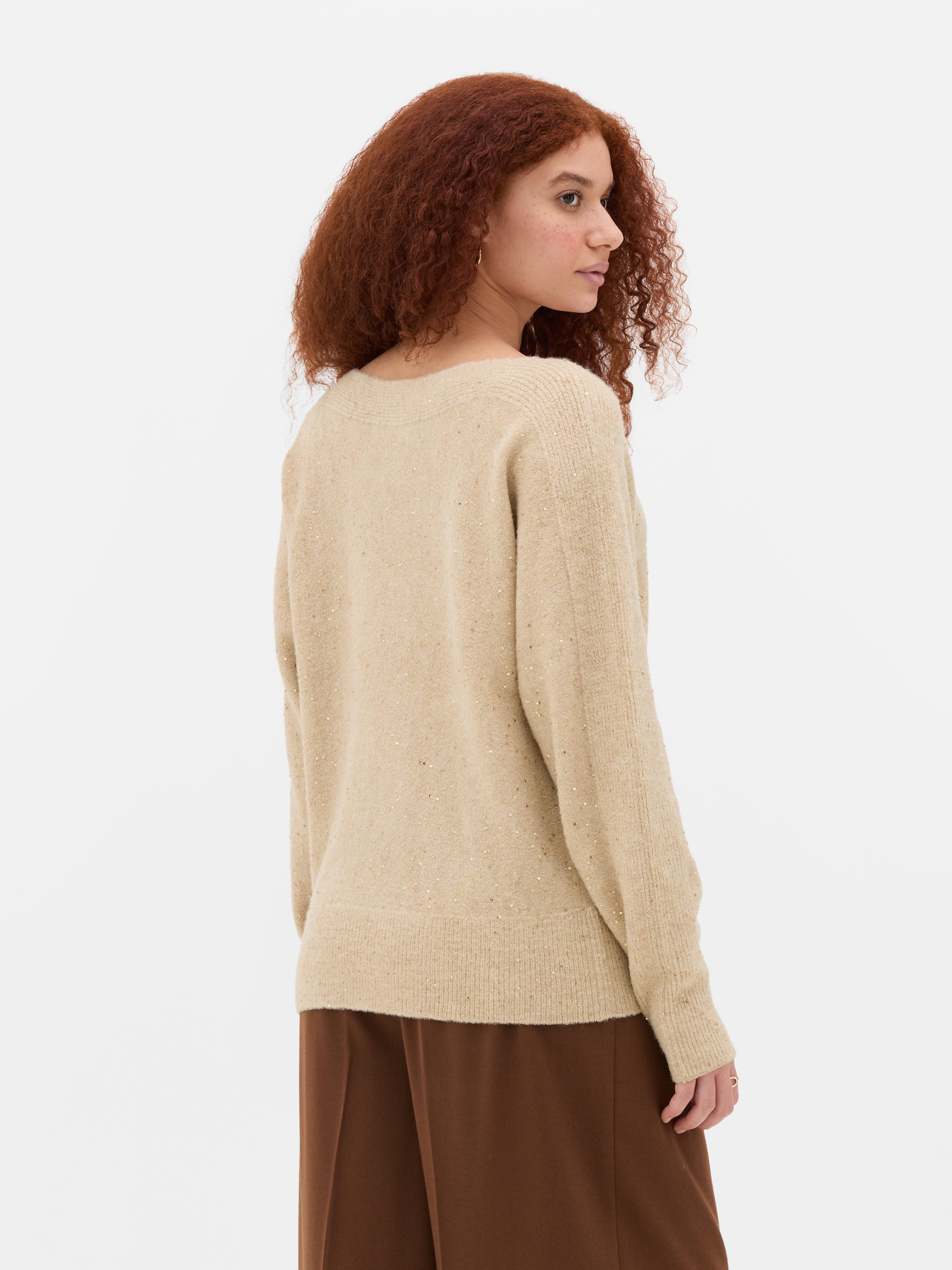 Boat Neck Sparkle Jumper