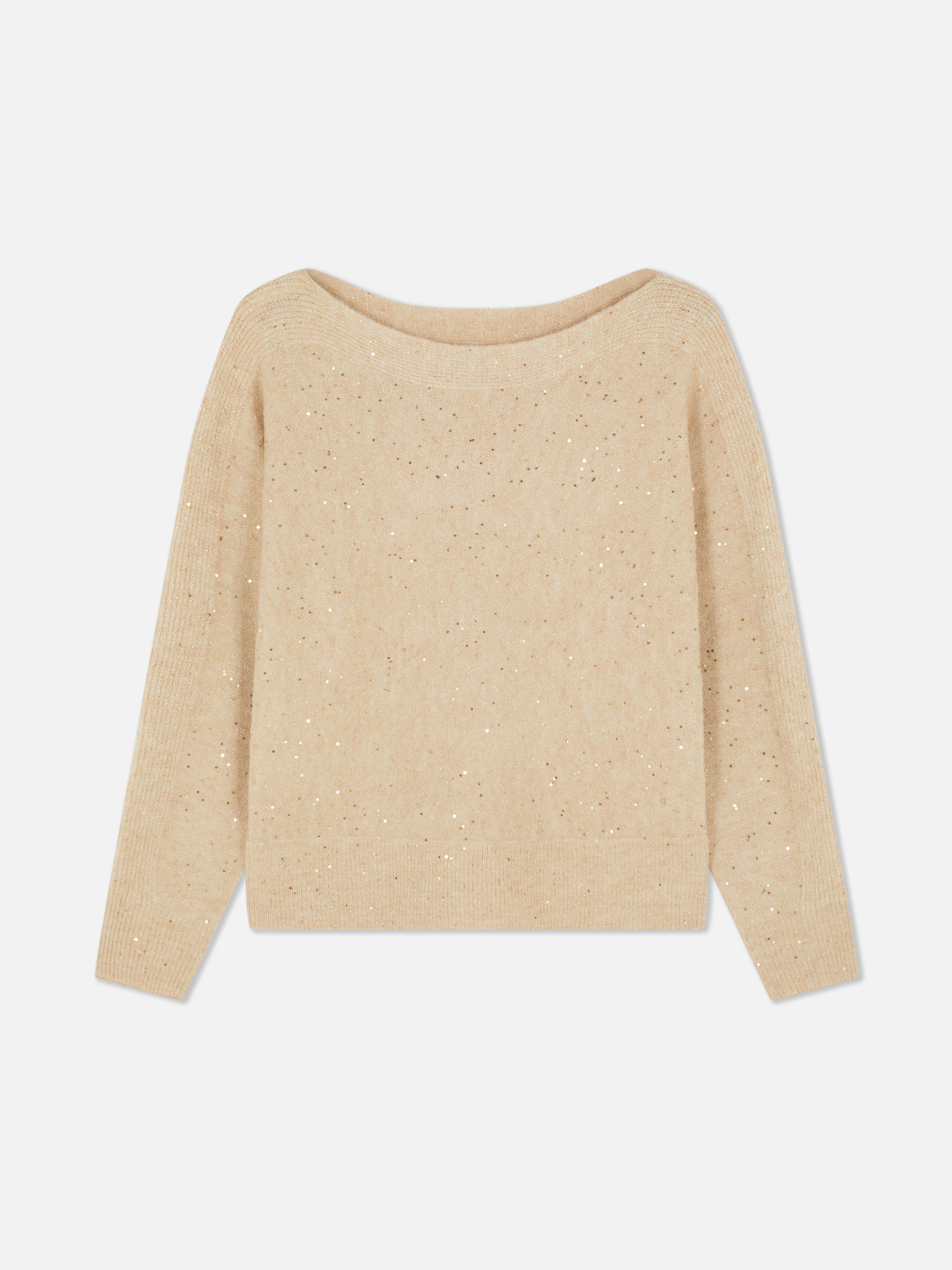 Boat Neck Sparkle Jumper