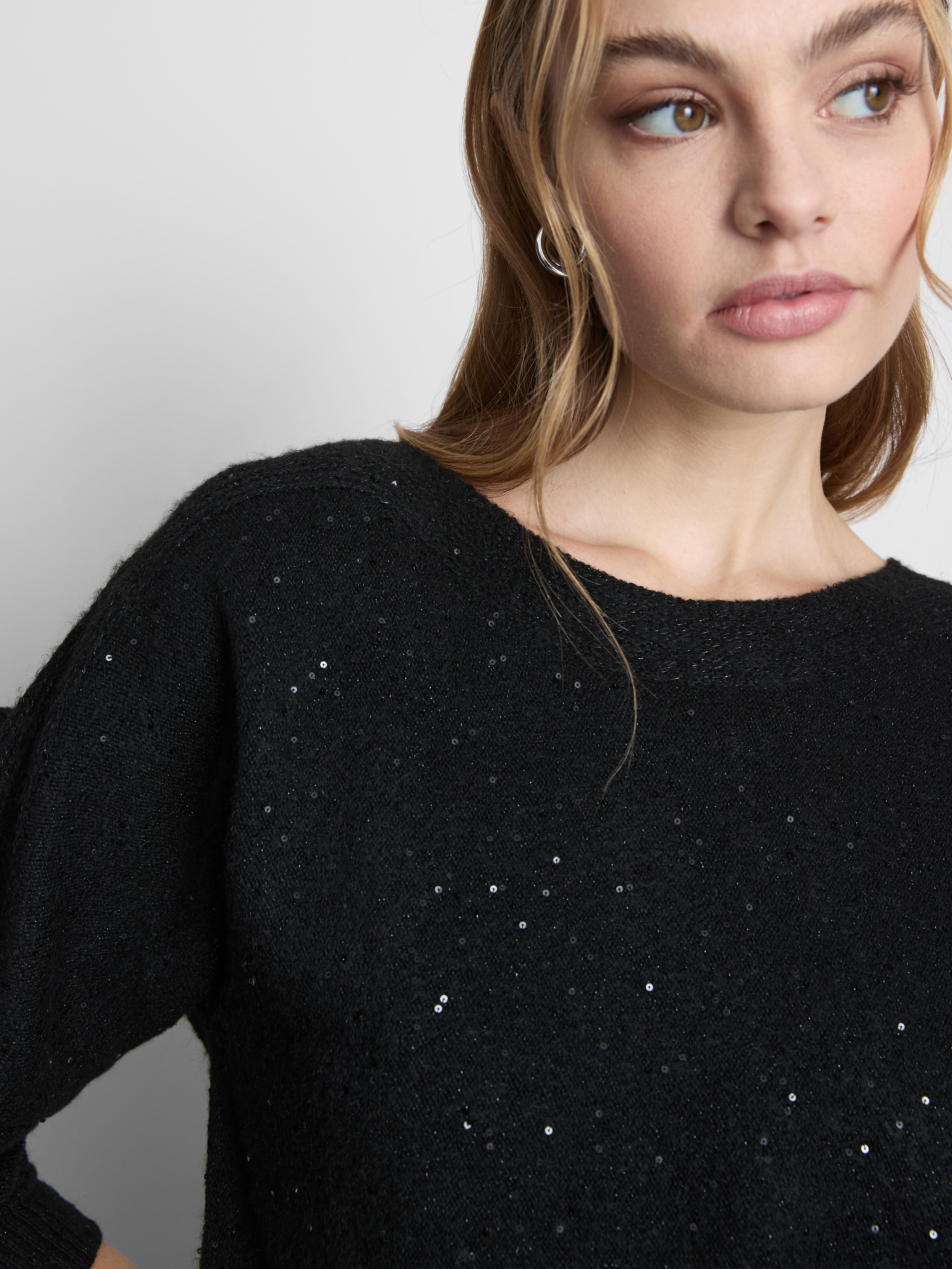 Boat Neck Sparkle Jumper