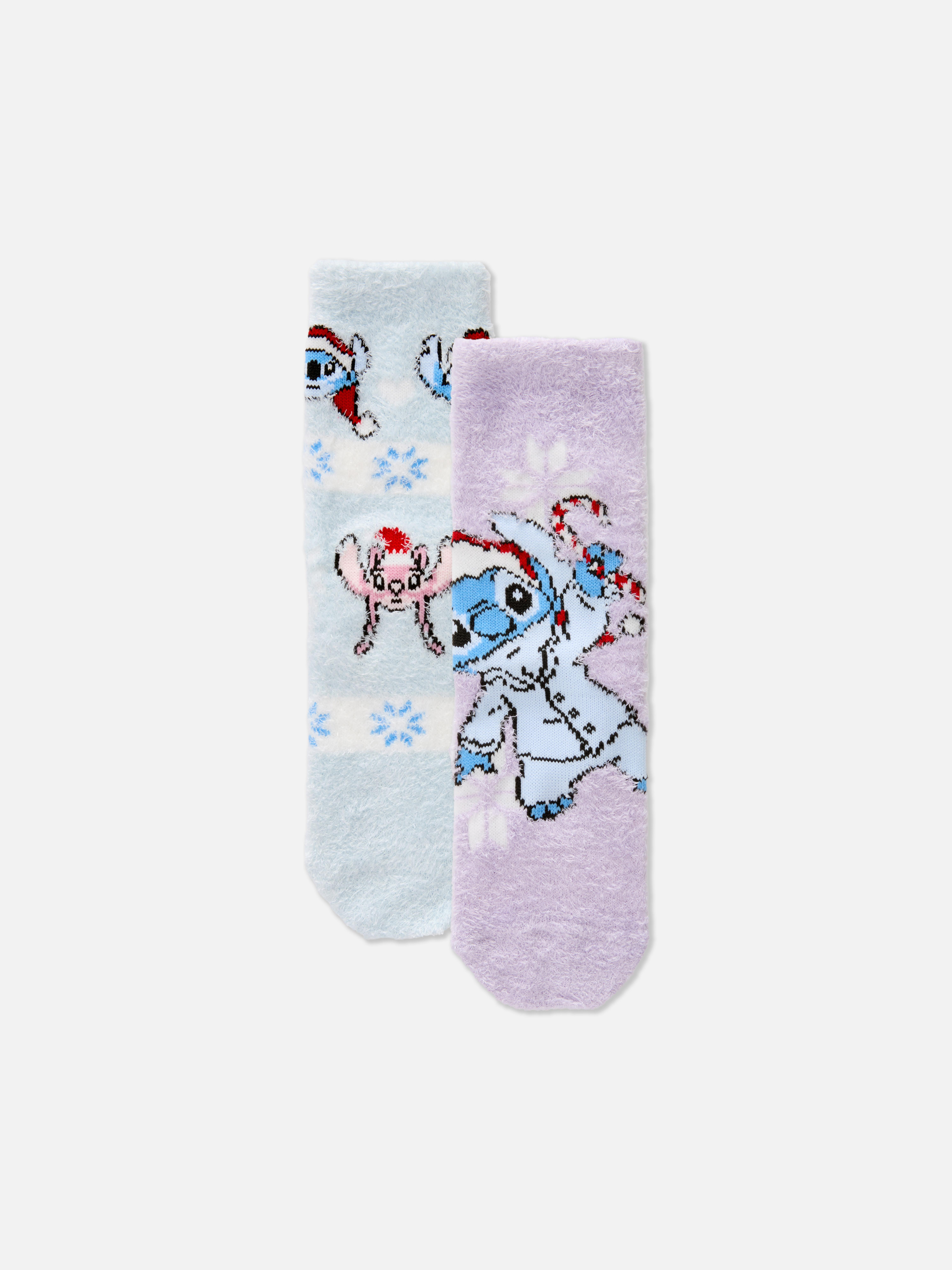 2pk Disney’s Stitch Christmas Cosy Socks
