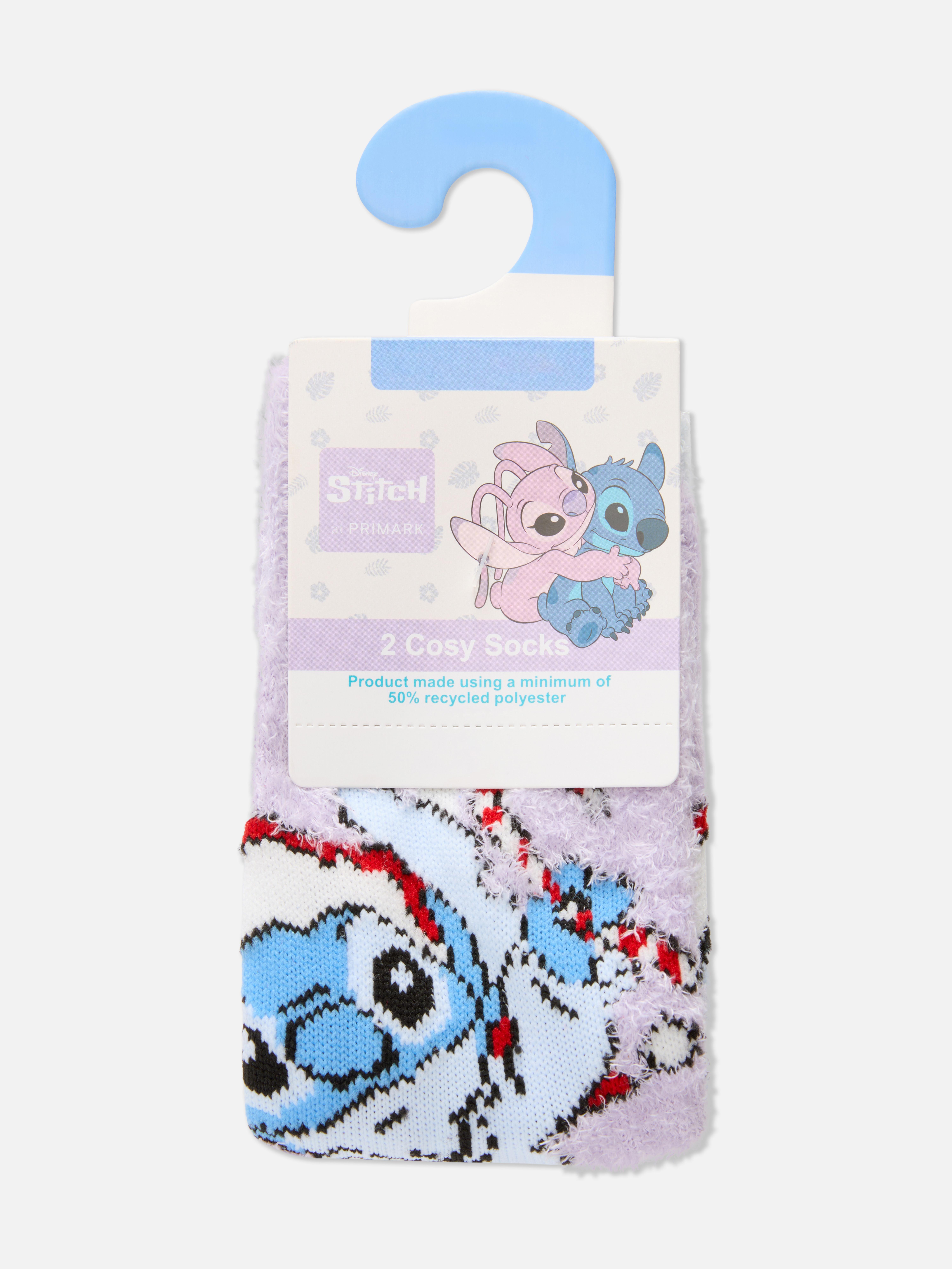 2pk Disney’s Stitch Christmas Cosy Socks