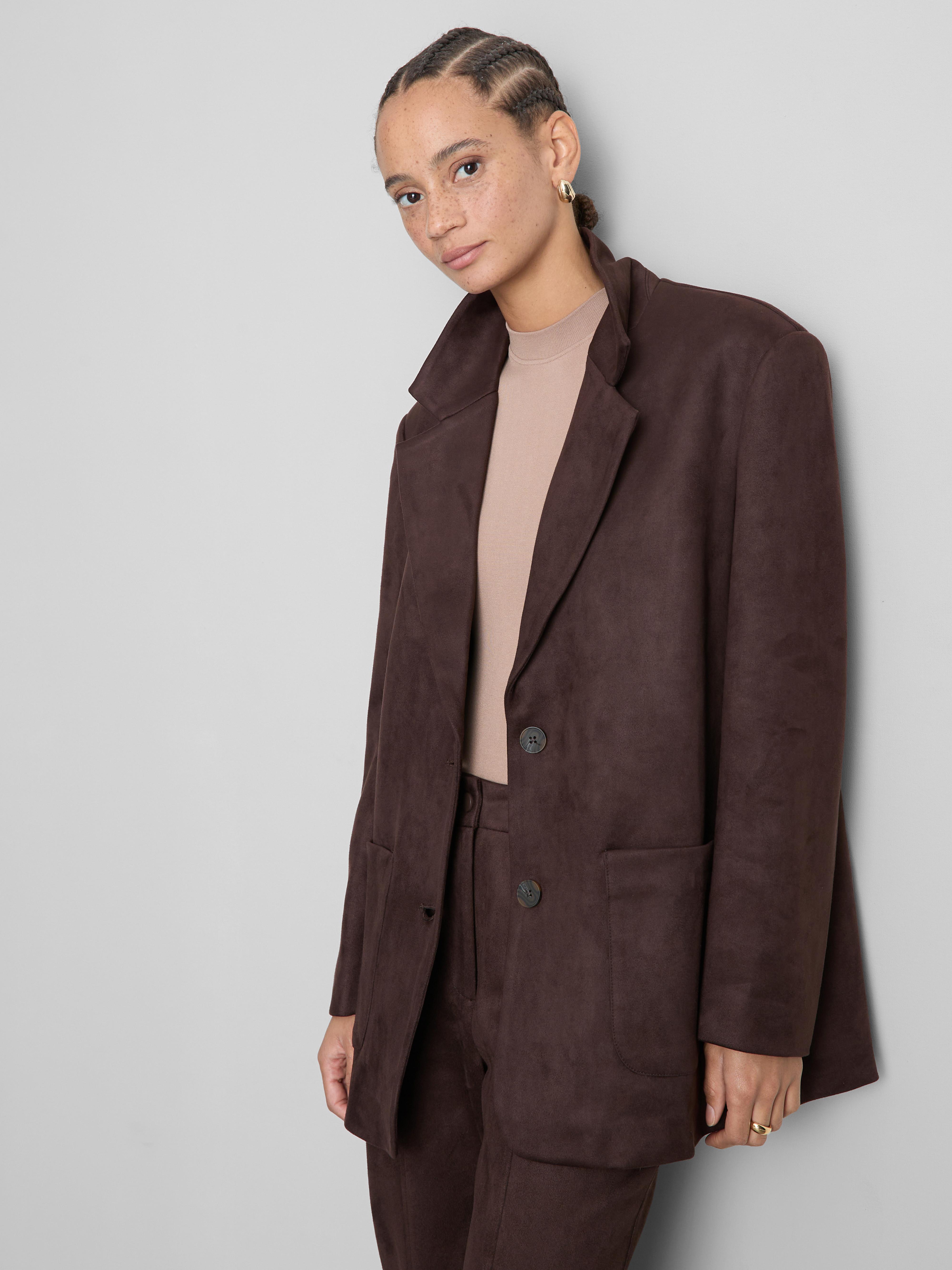 Blazer en suédine Paula Echevarría