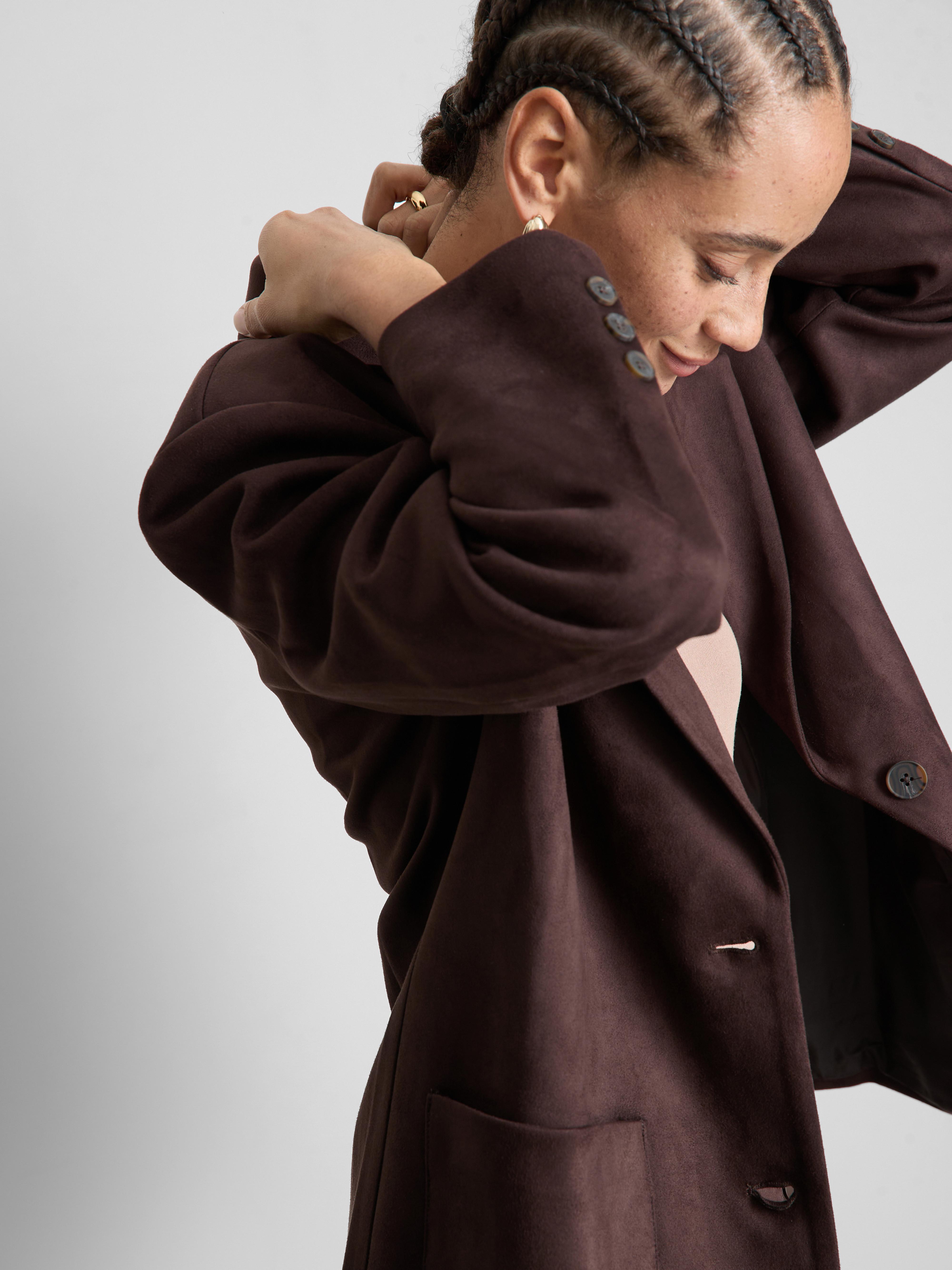 Blazer en suédine Paula Echevarría