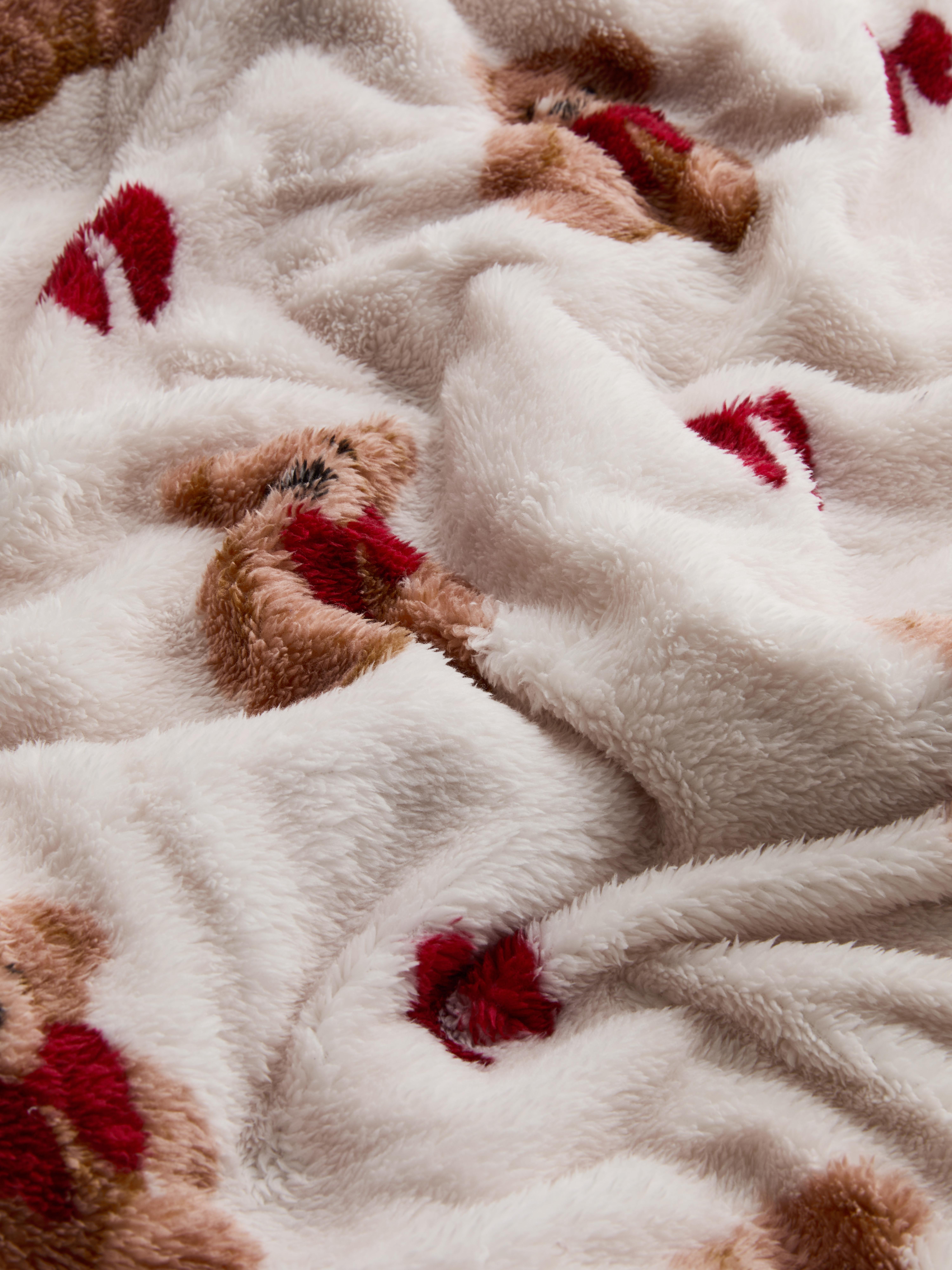 Bear And Bow Fleecy Throw