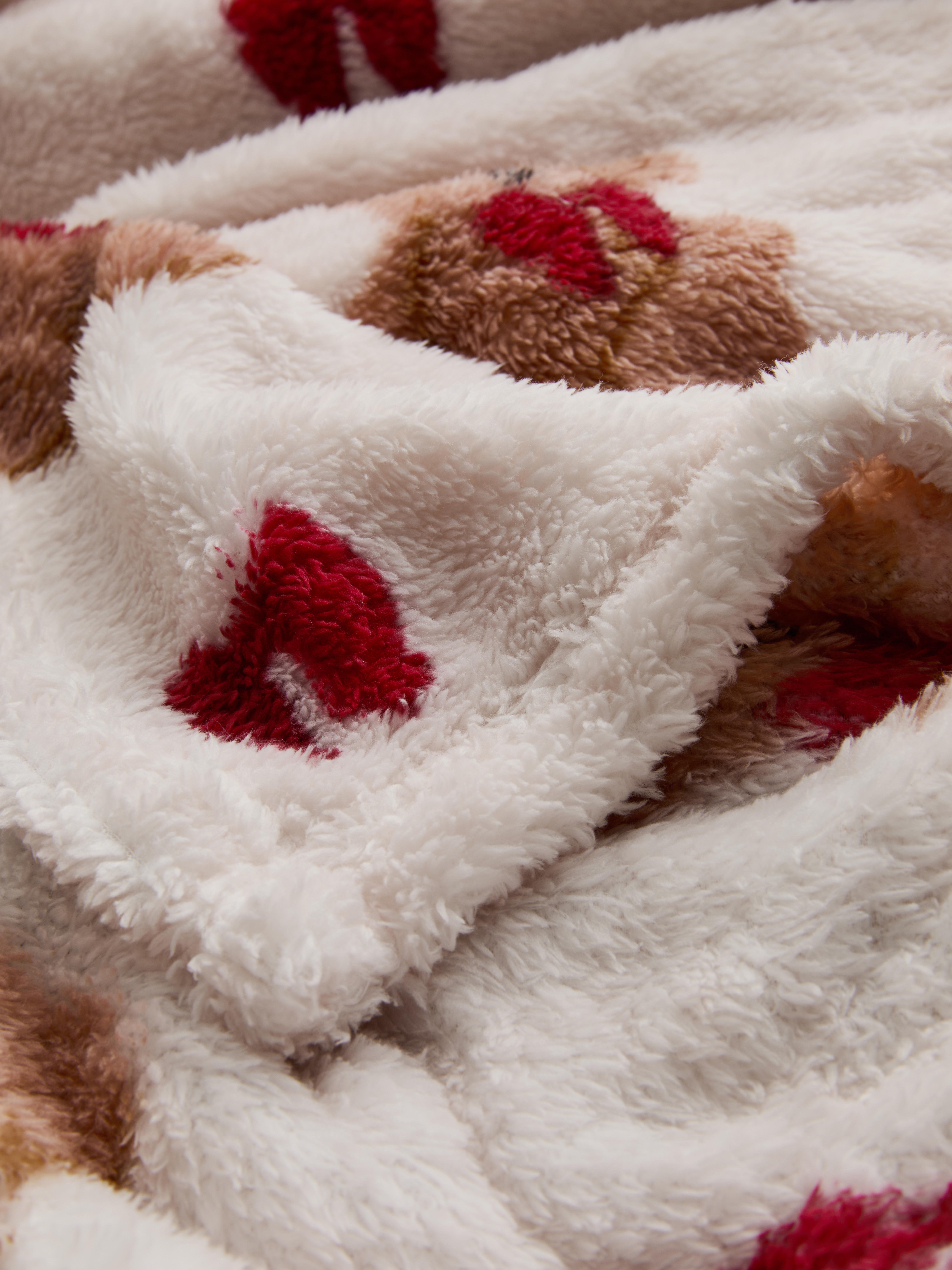 Bear And Bow Fleecy Throw