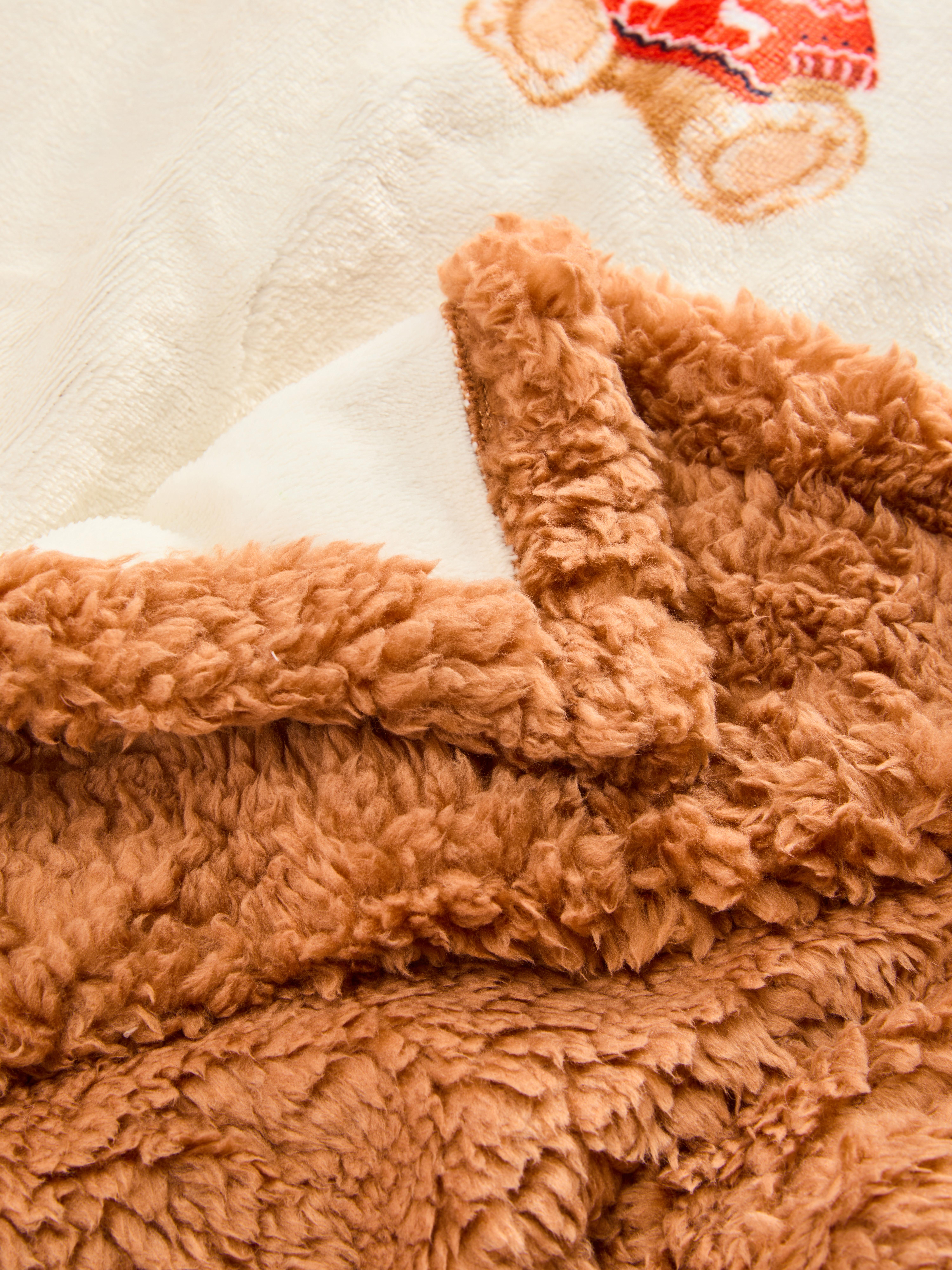 Fleece deken met kerstthema