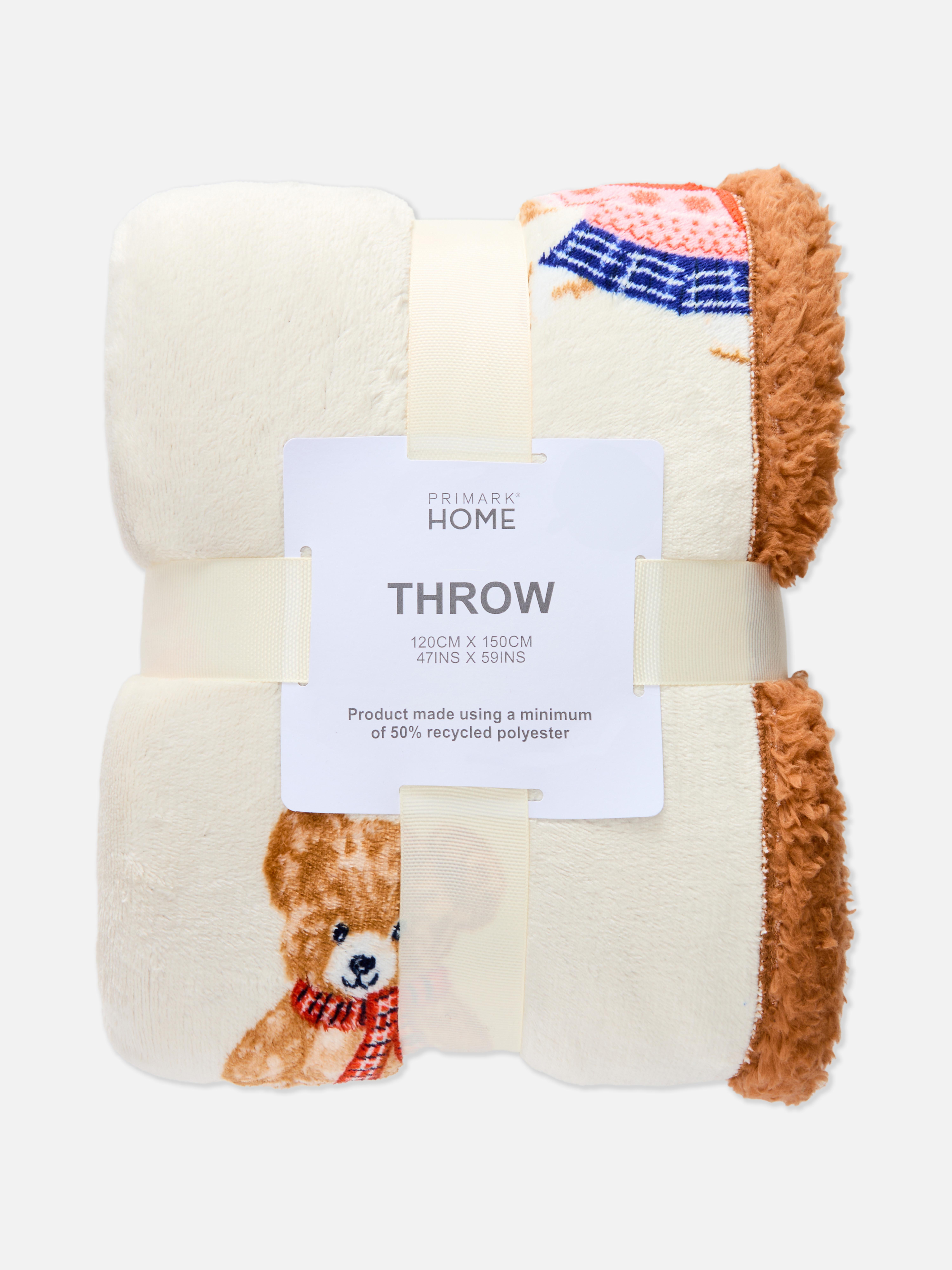 Fleece deken met kerstthema