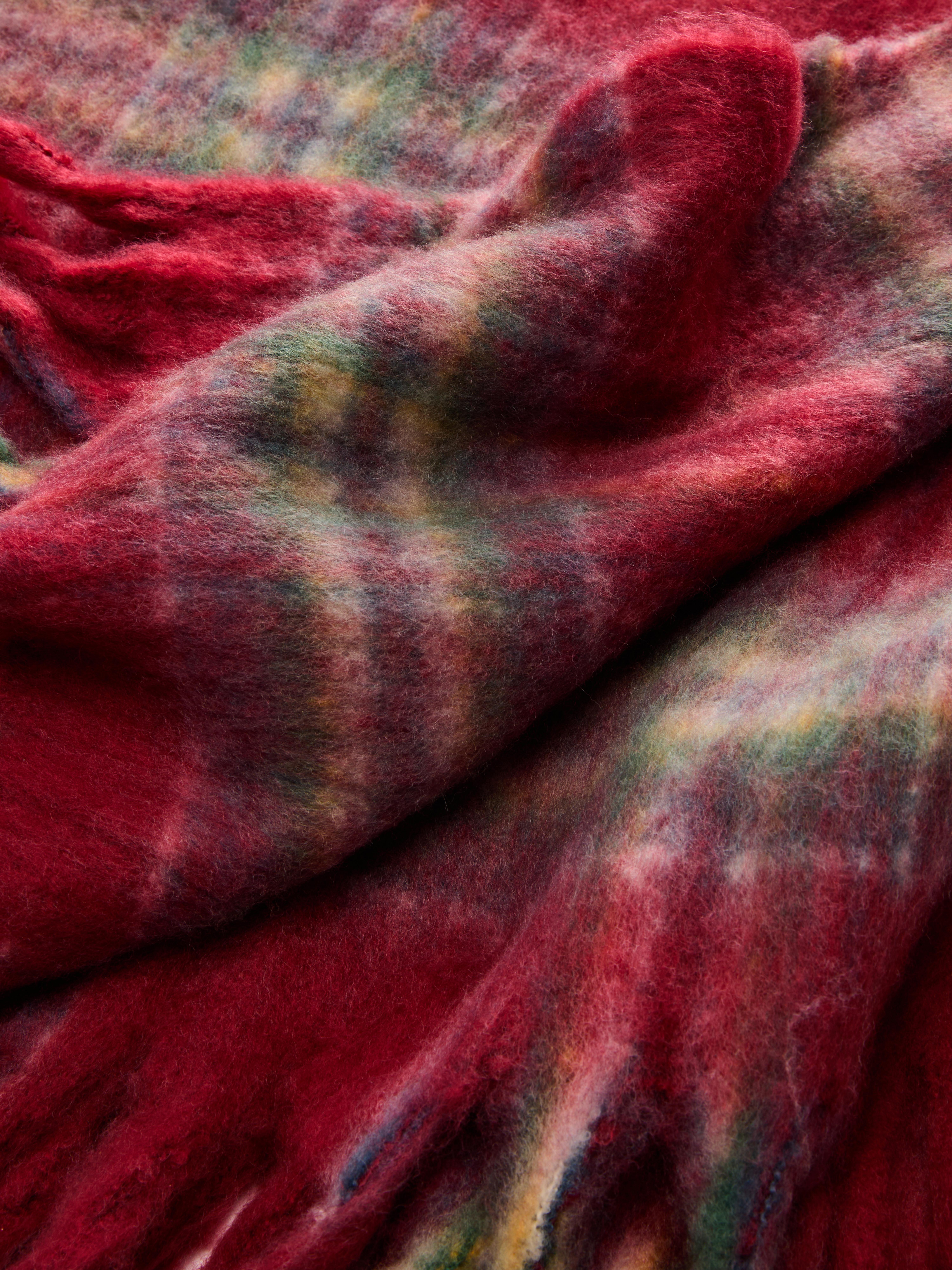 Manta tartan escovada