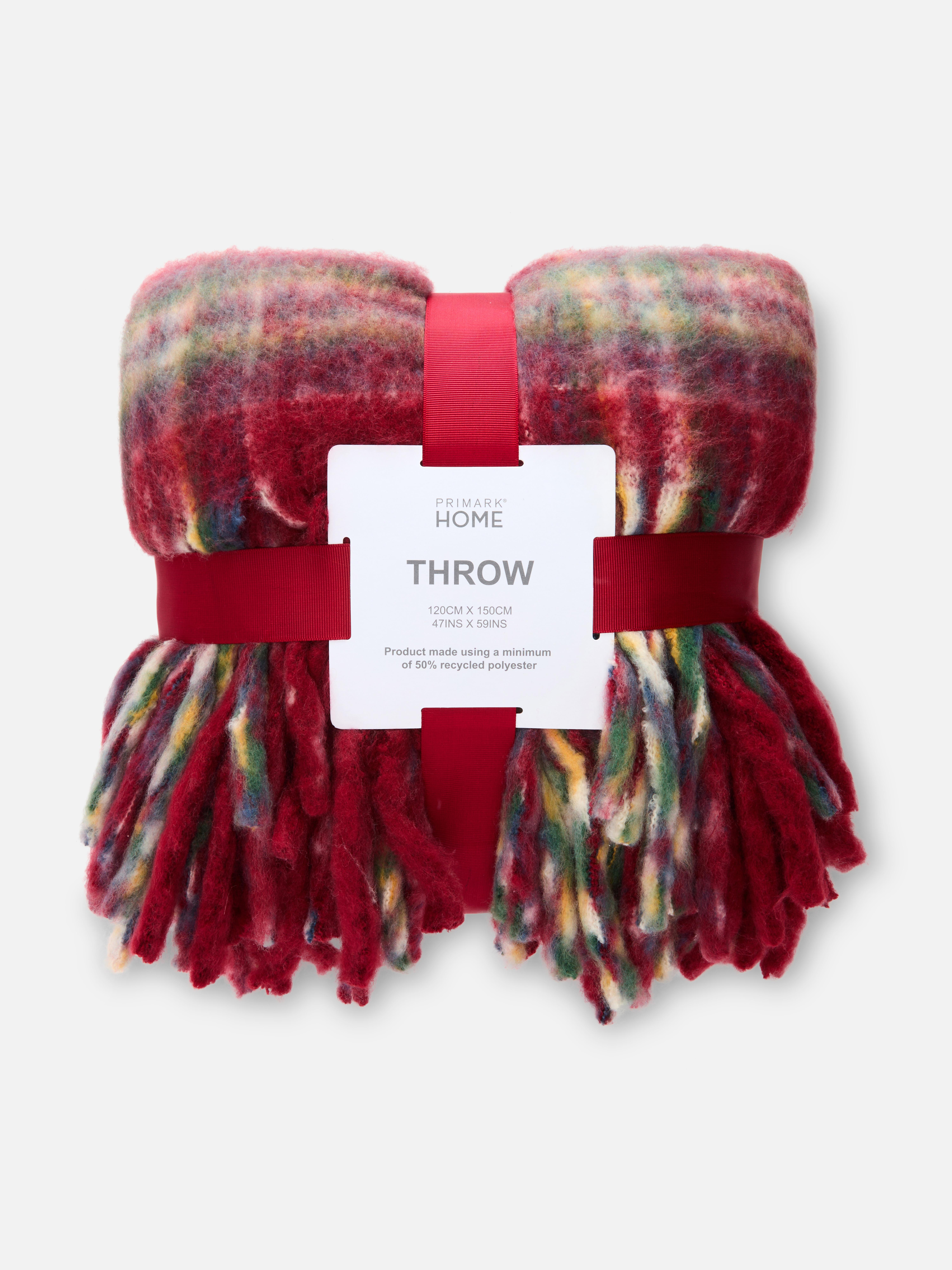 Manta tartan escovada