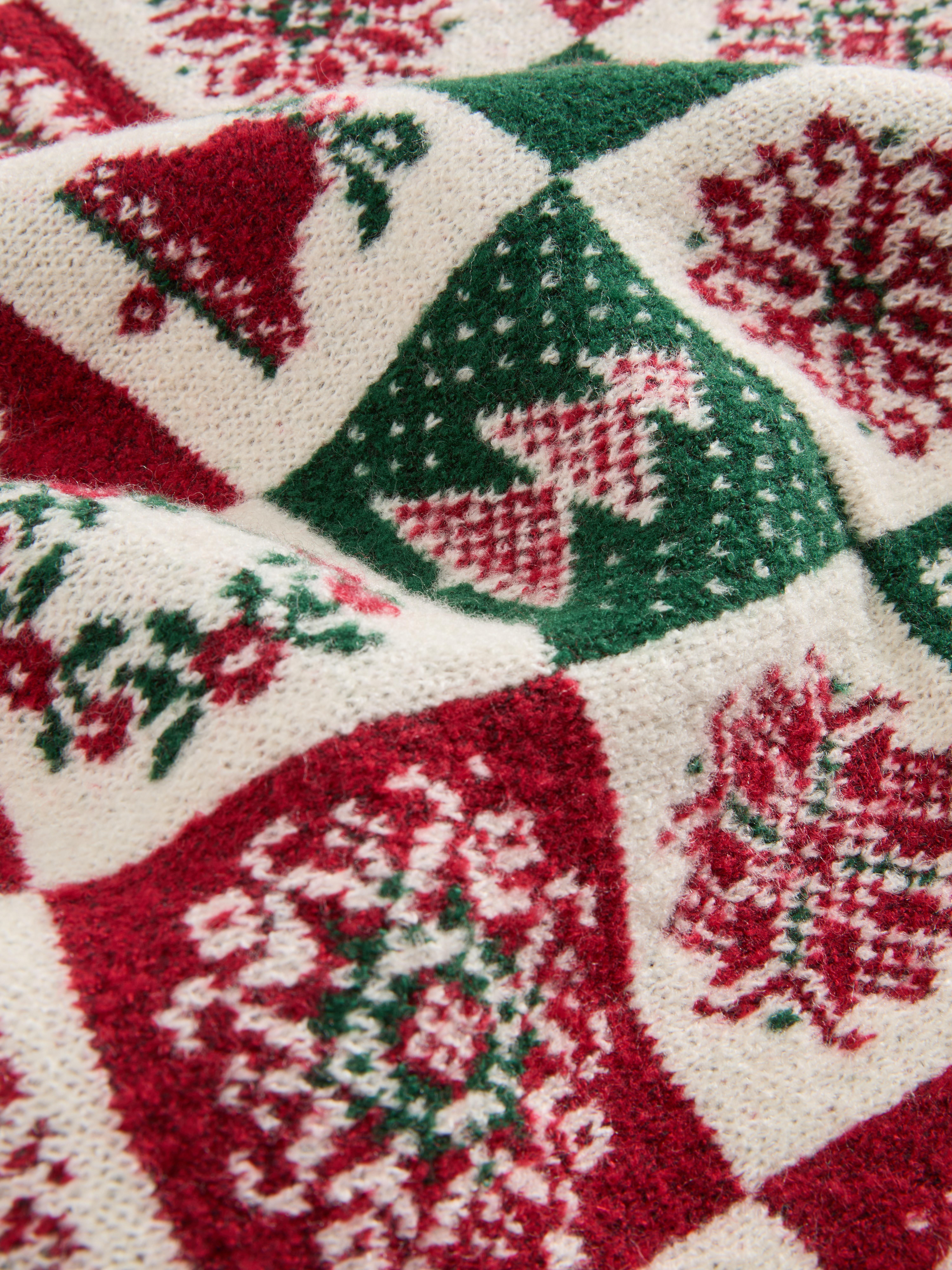 Knitted Christmas Throw