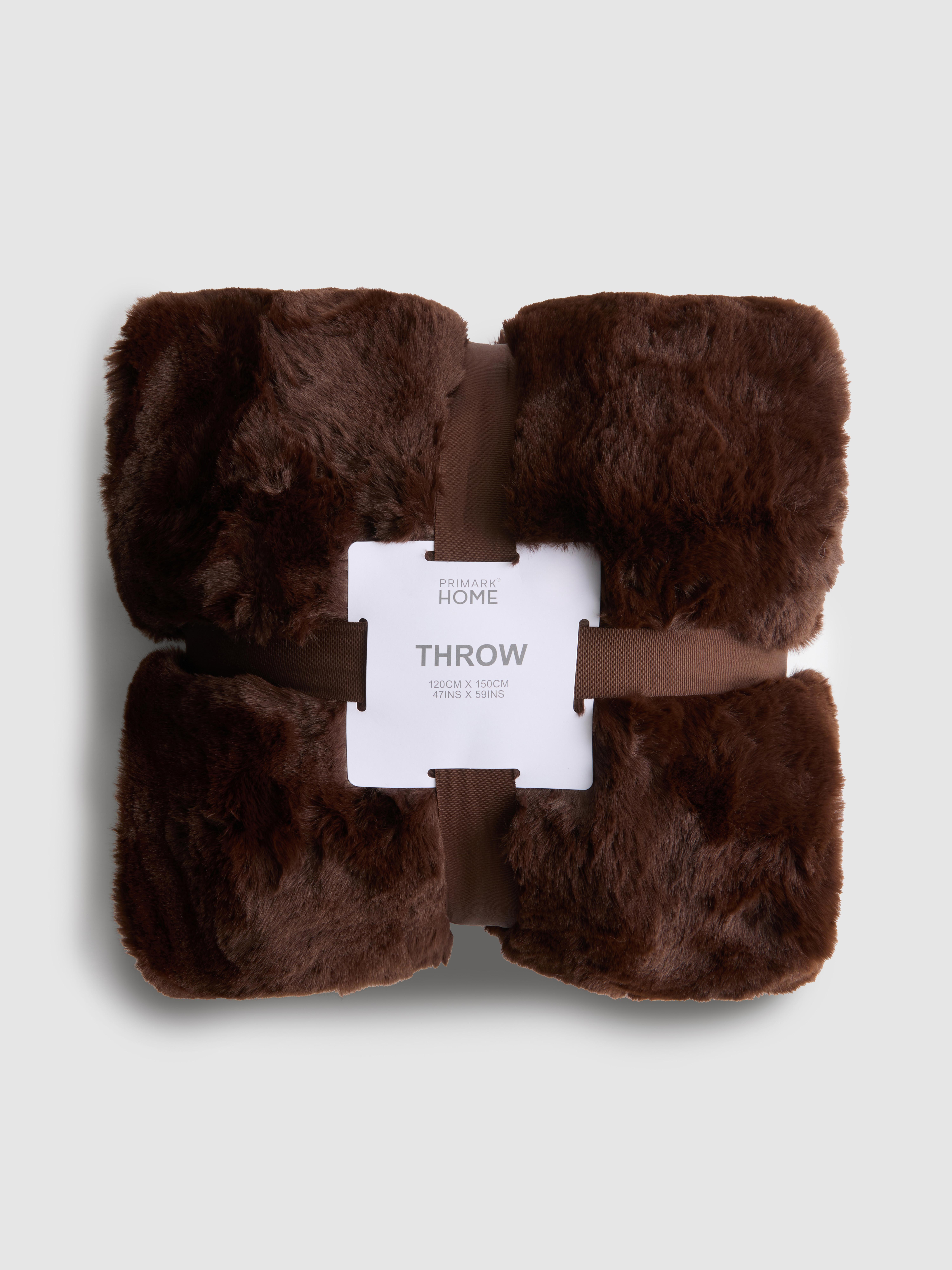 Fleece Bubble Throw Chocolate