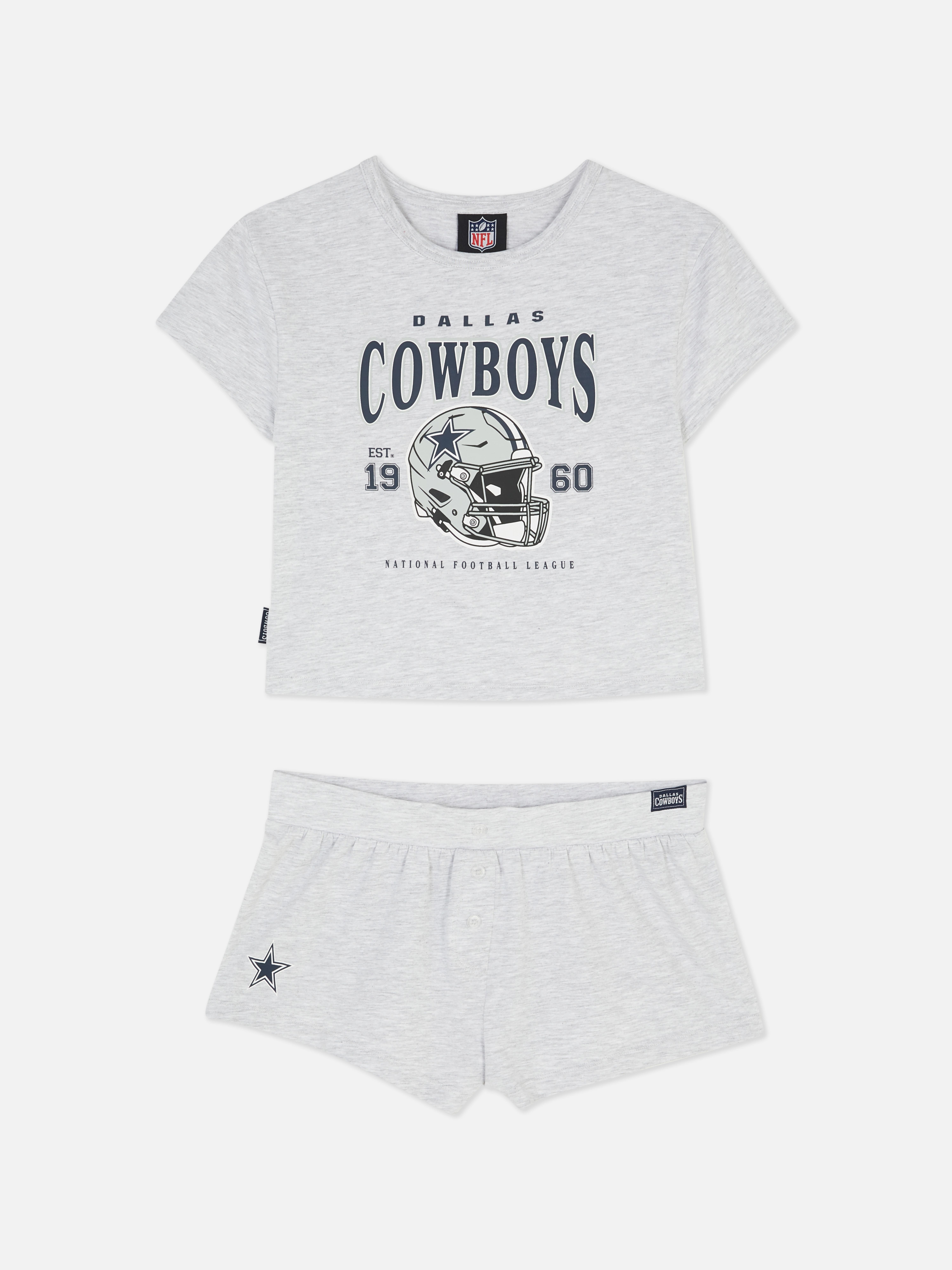 Dallas Cowboys pizsamaszett ultrarövid nadrággal