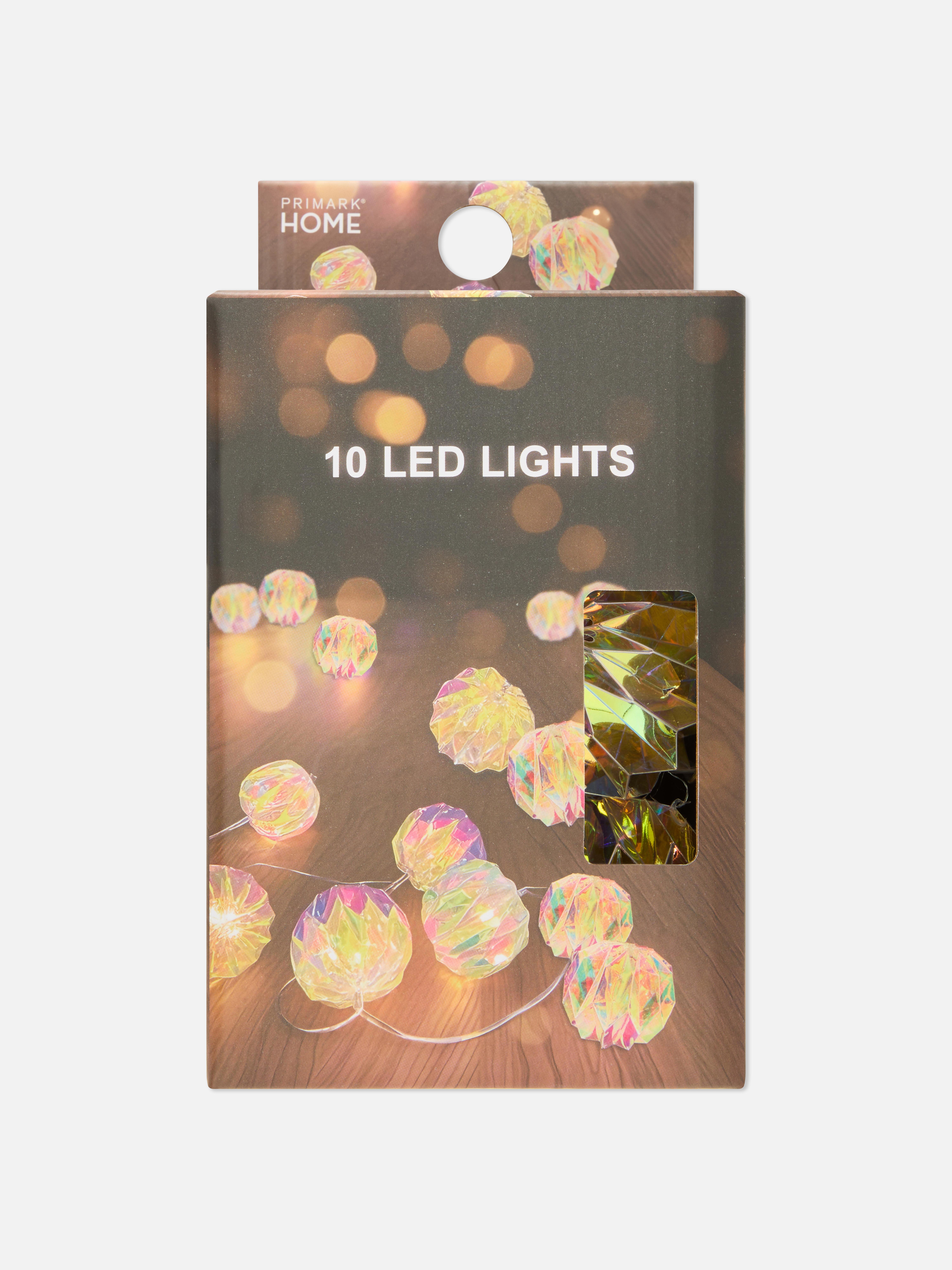 Fényfüzér 10 db irizáló LED-del