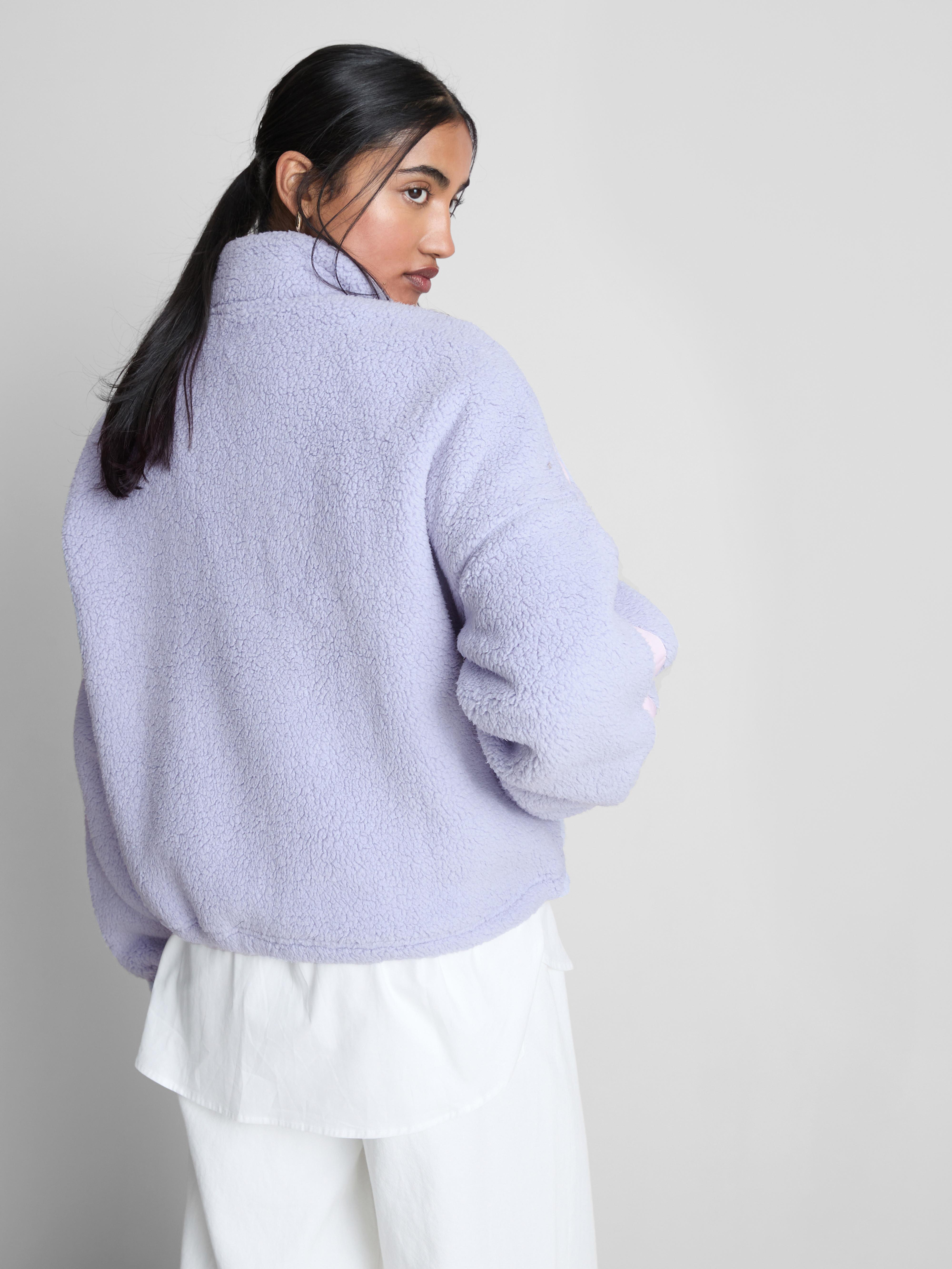 Contrast Pullover Fleece