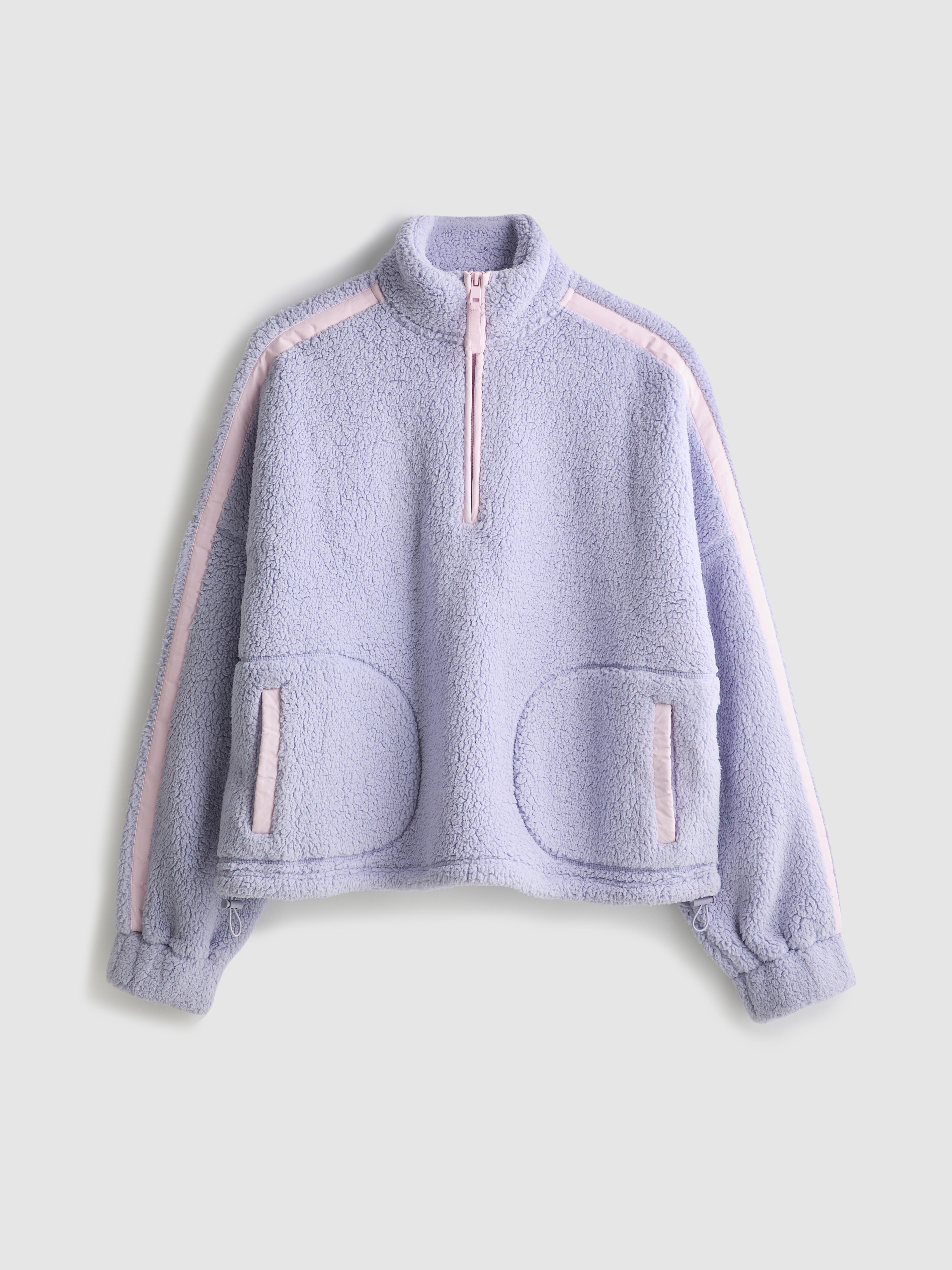 Contrast Pullover Fleece