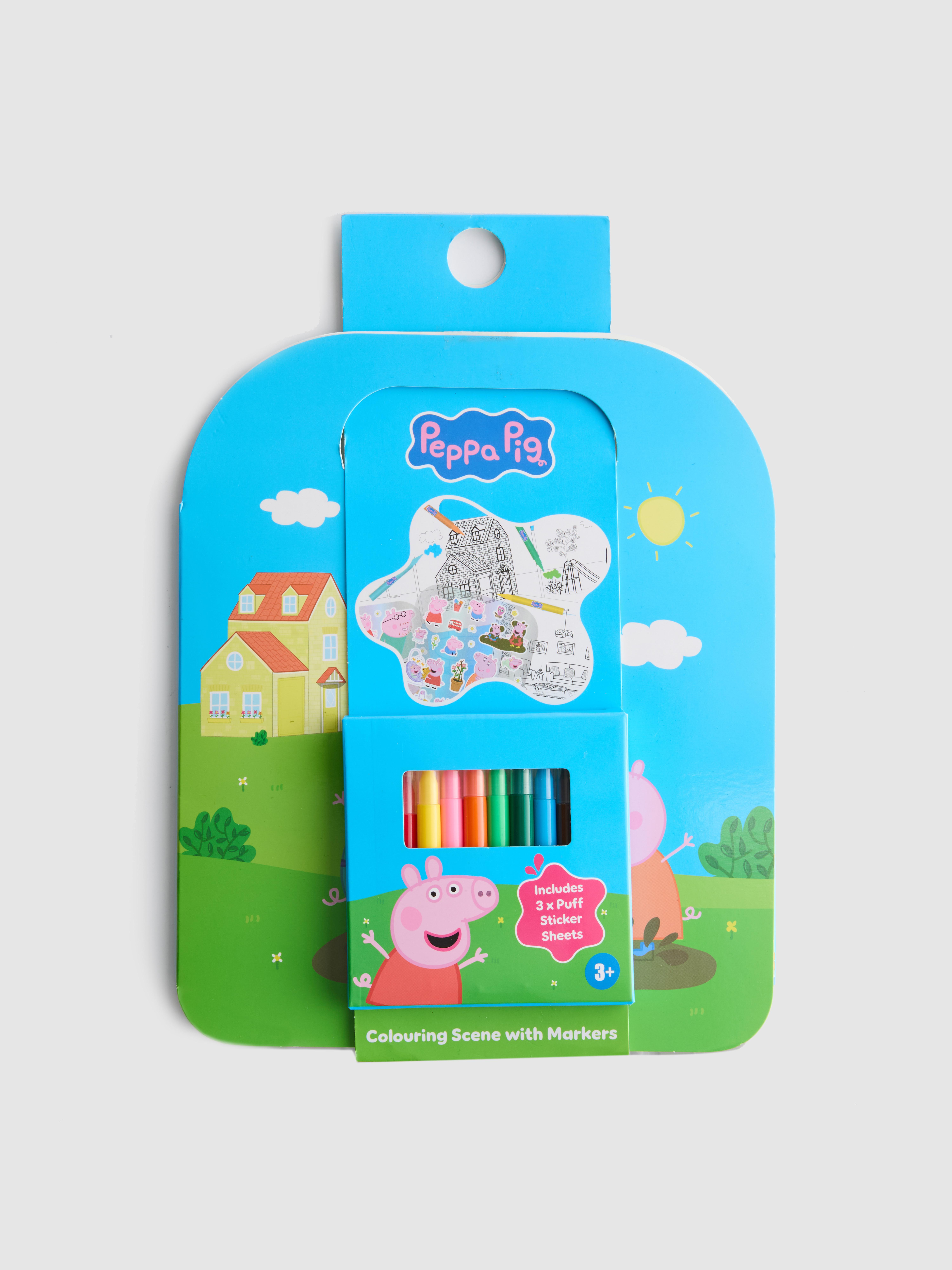 Set Di Adesivi Giganti Peppa Pig E Amici Per Muri E Mobili 65 X 85 Cm