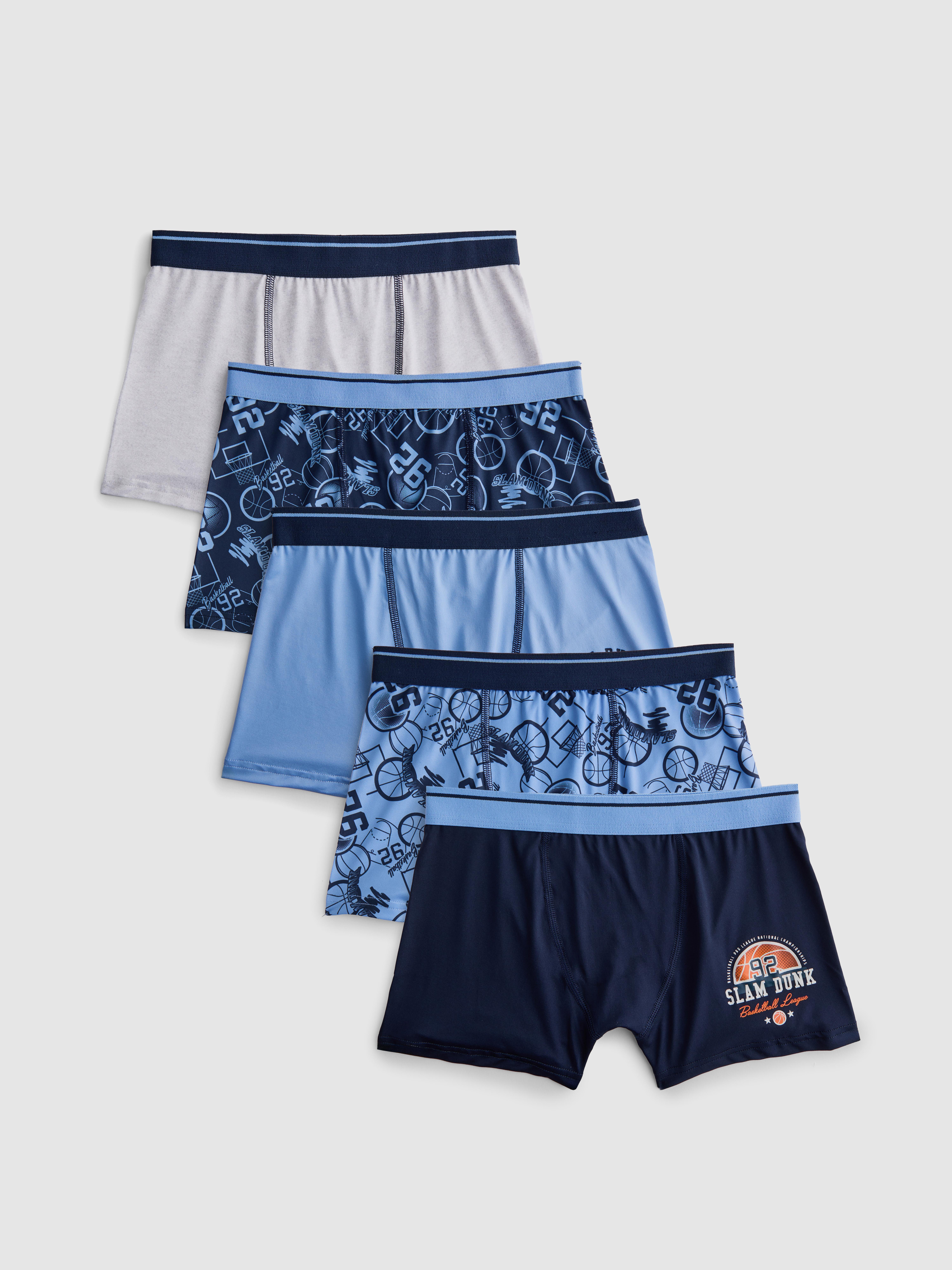 2-15yrs | 5pk Baseball Graphic Trunks