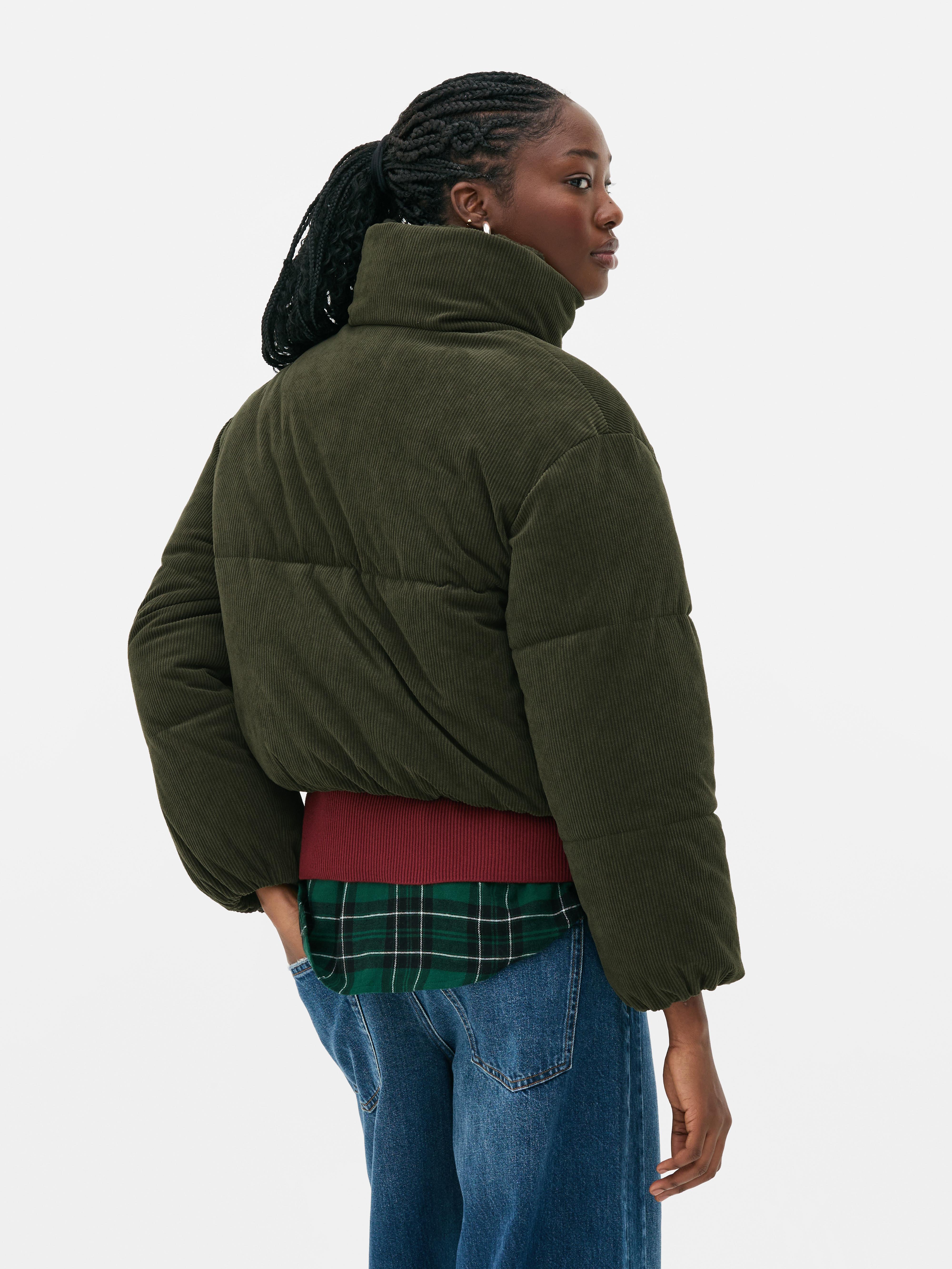 Wattierte Cordjacke