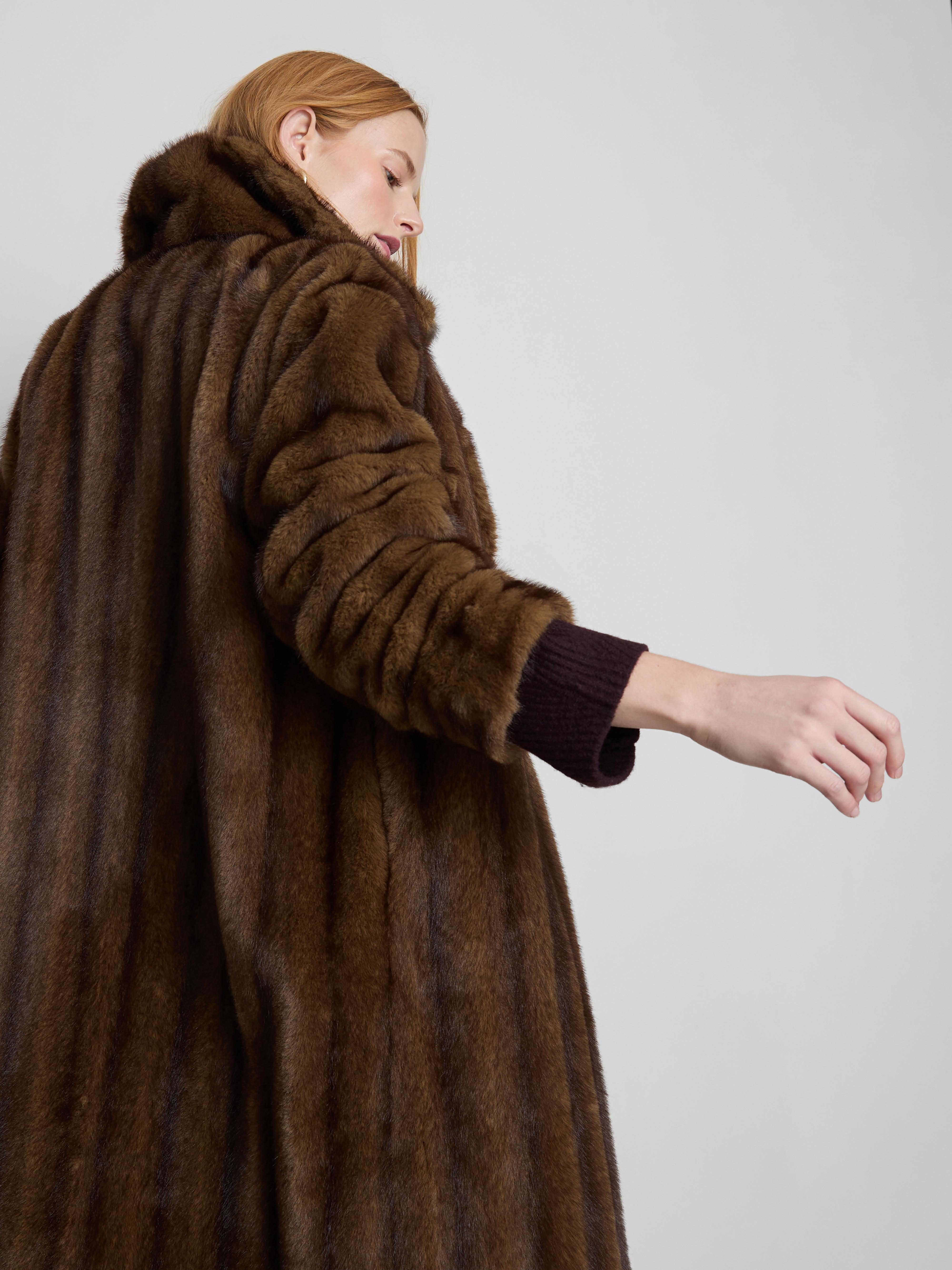Longline Faux Fur Coat