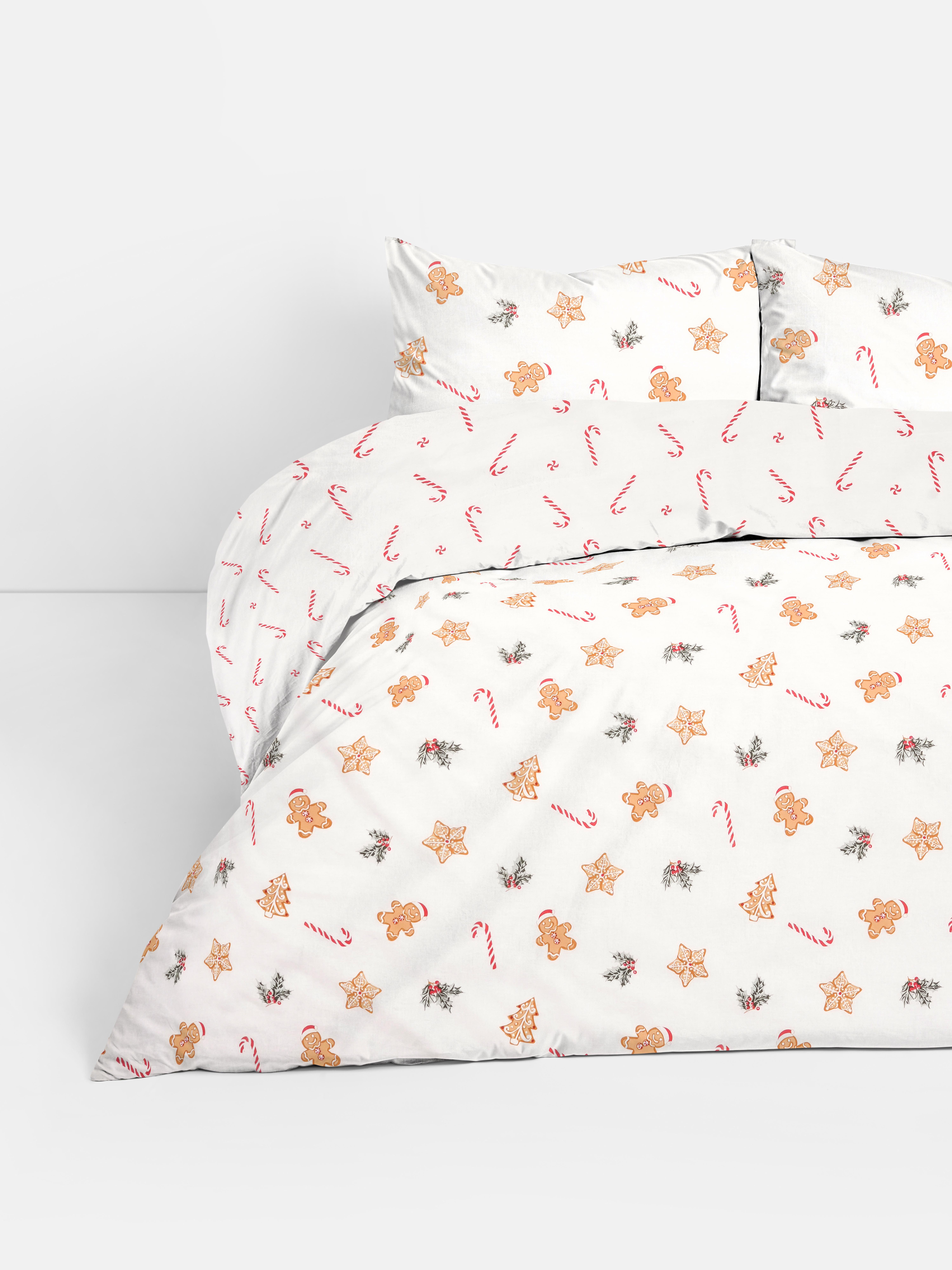 Set navideño de ropa de cama king size