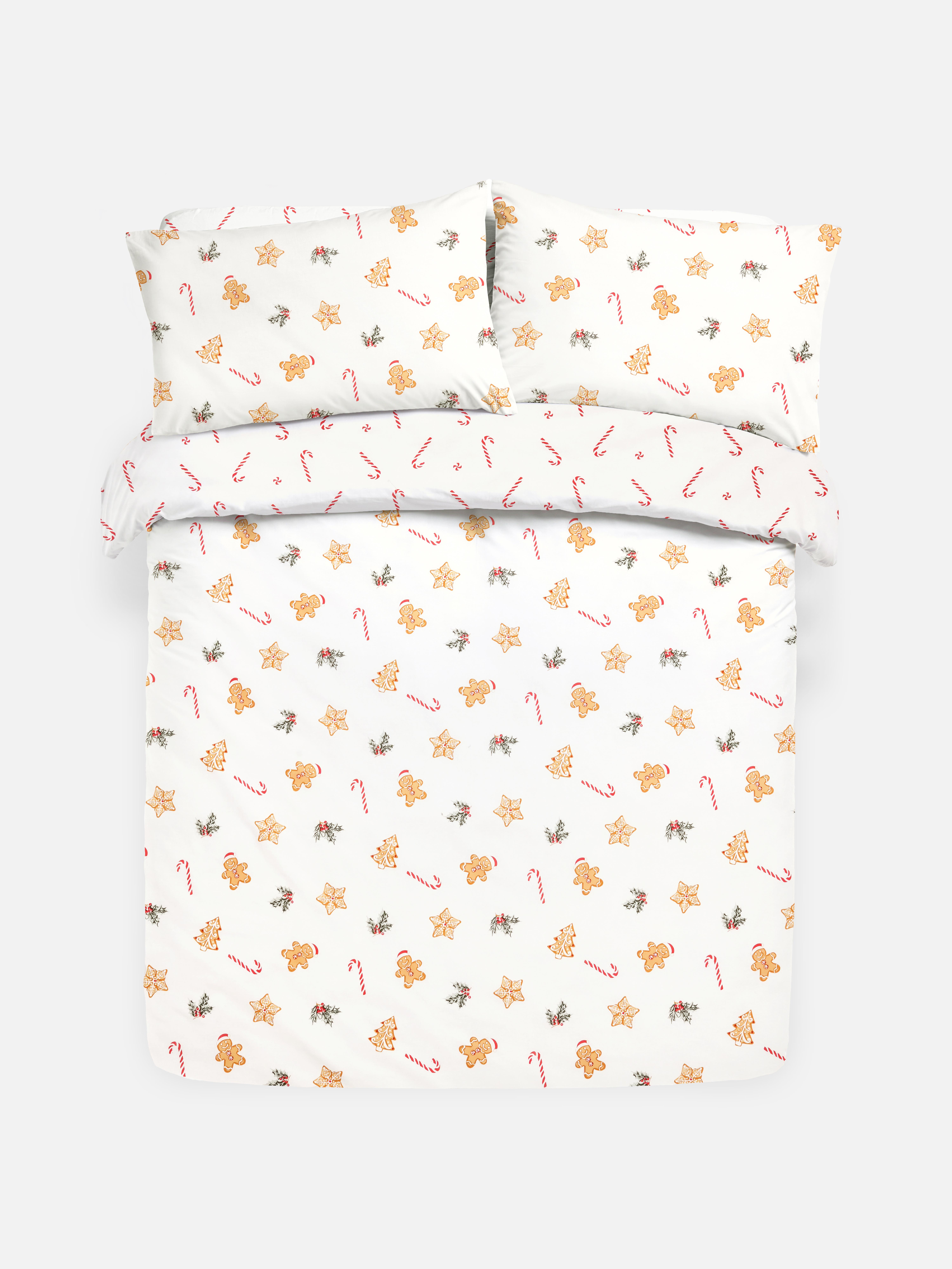 Conjunto roupa cama tamanho King ícone festivo Natal
