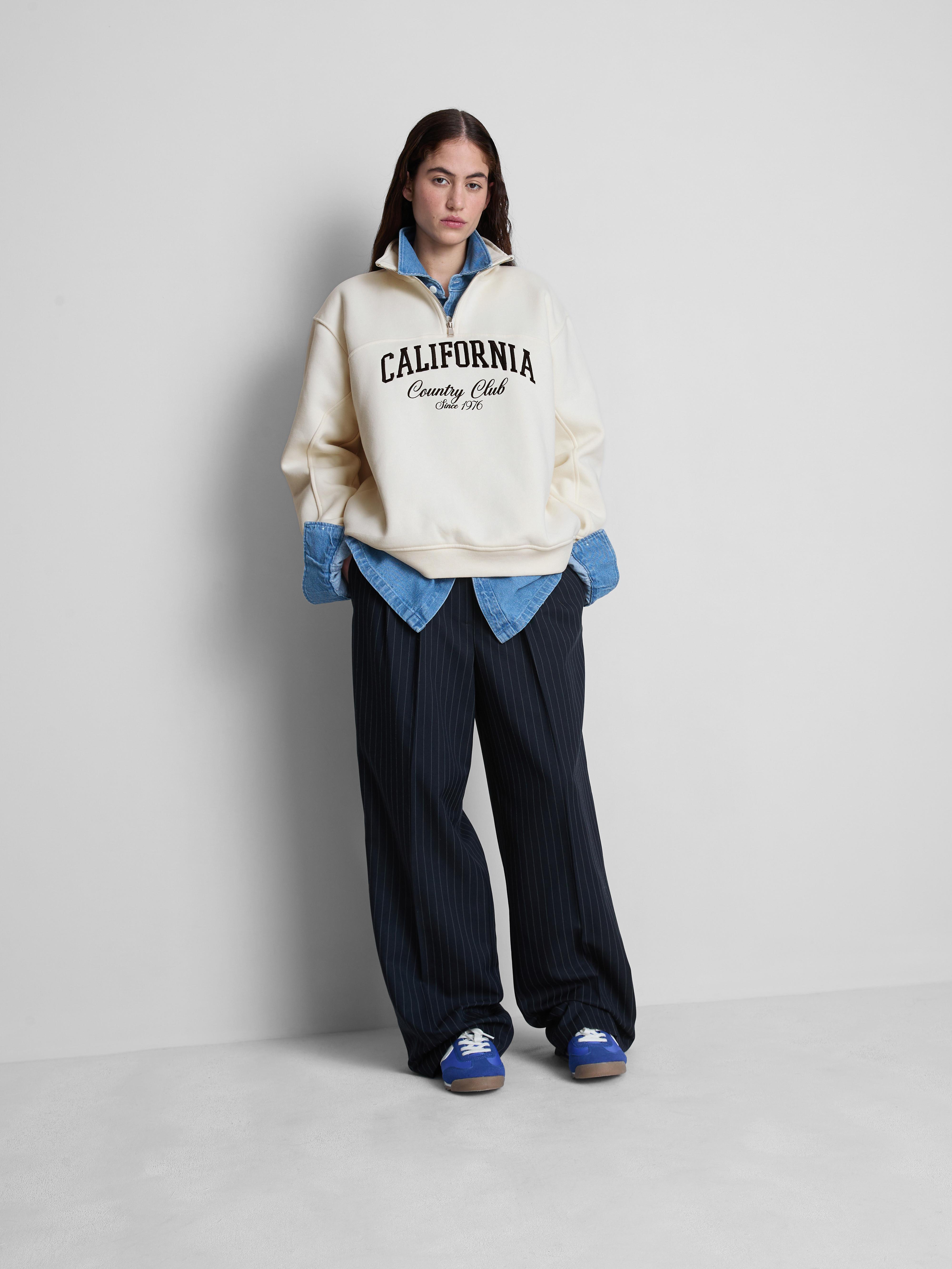 Relaxed California Half Zip Jumper