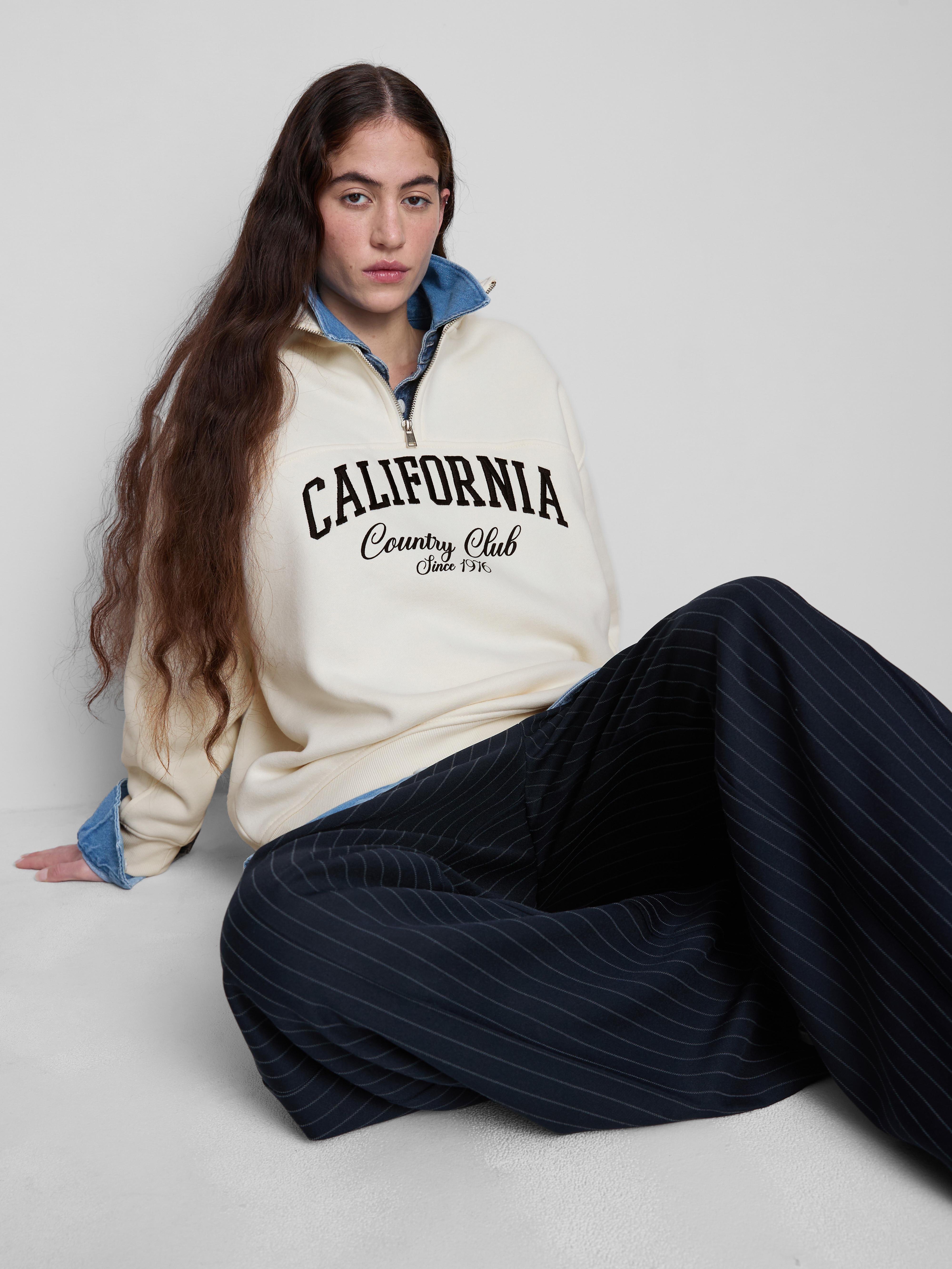 Relaxed California Half Zip Jumper