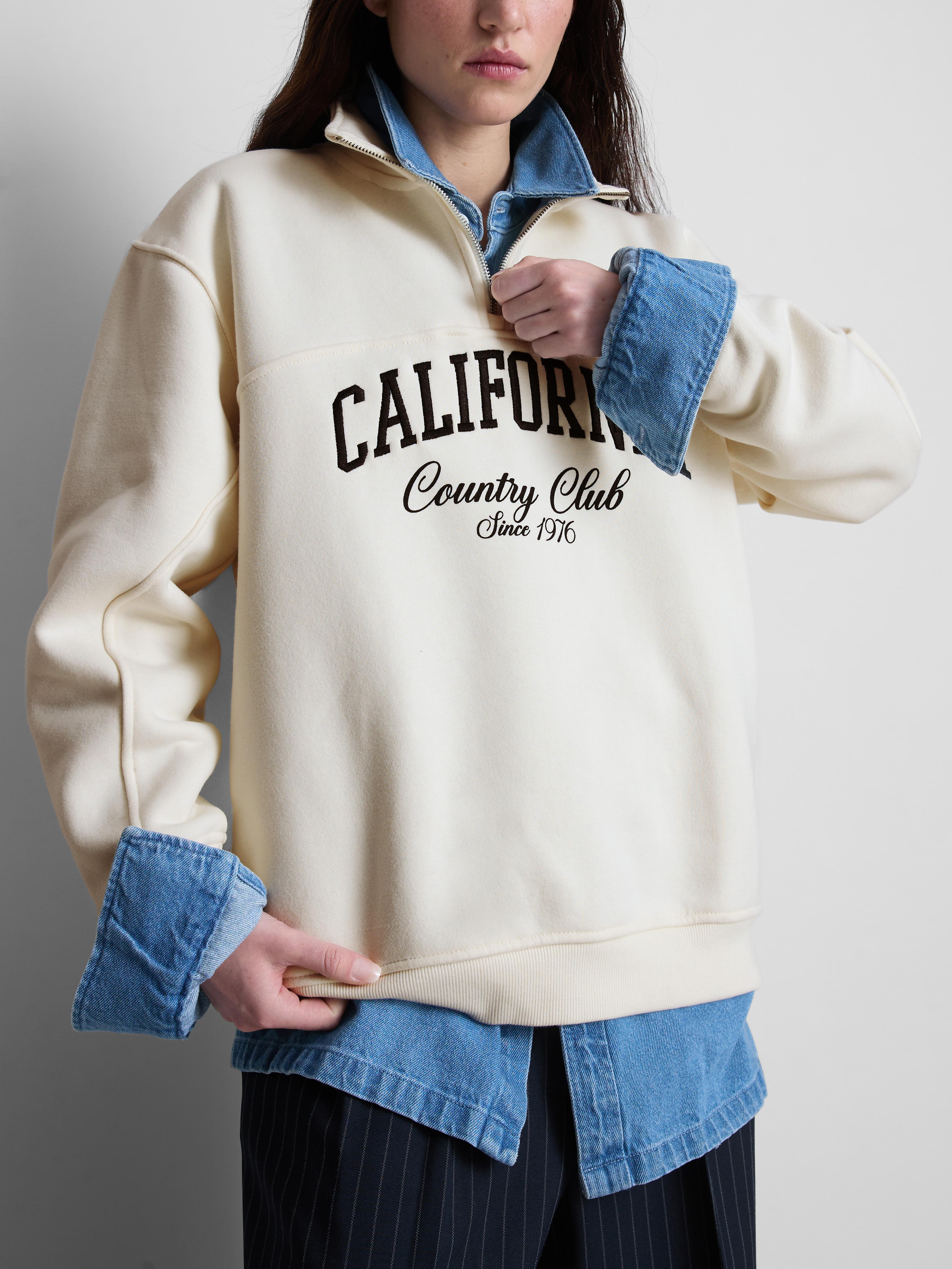 Relaxed California Half Zip Jumper