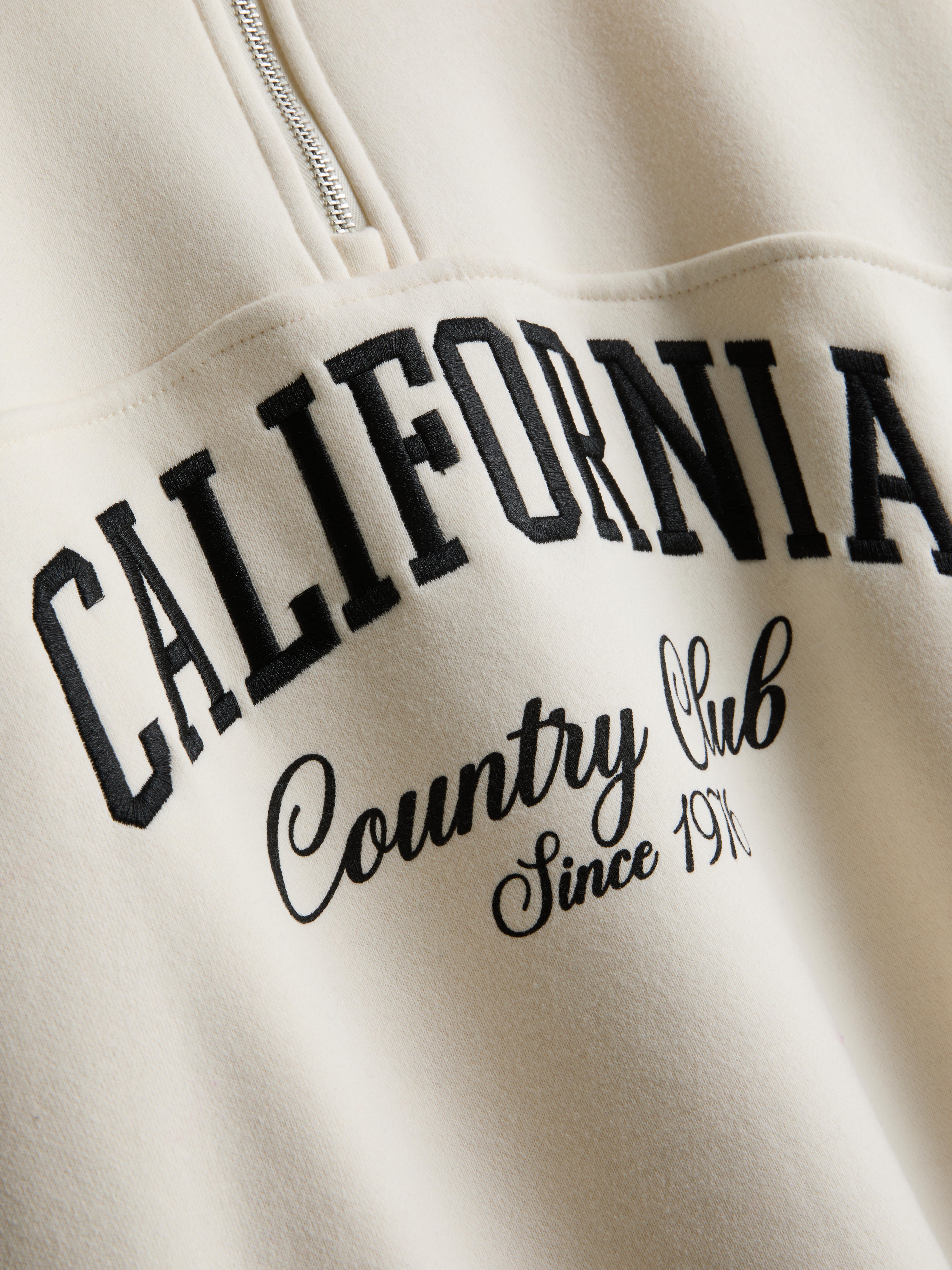Relaxed California Half Zip Jumper