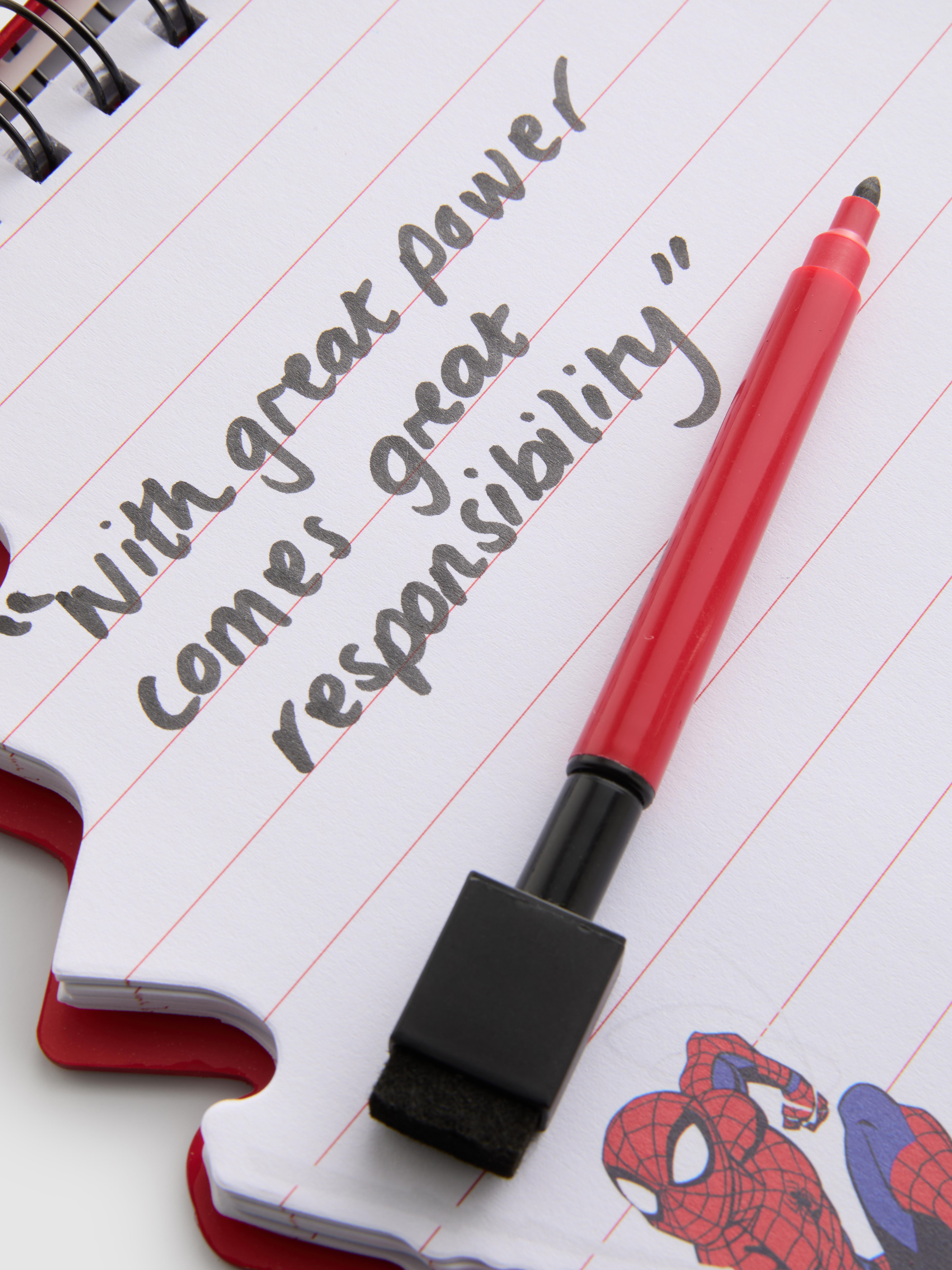MARVEL Spider-Man Shaped Notebook
