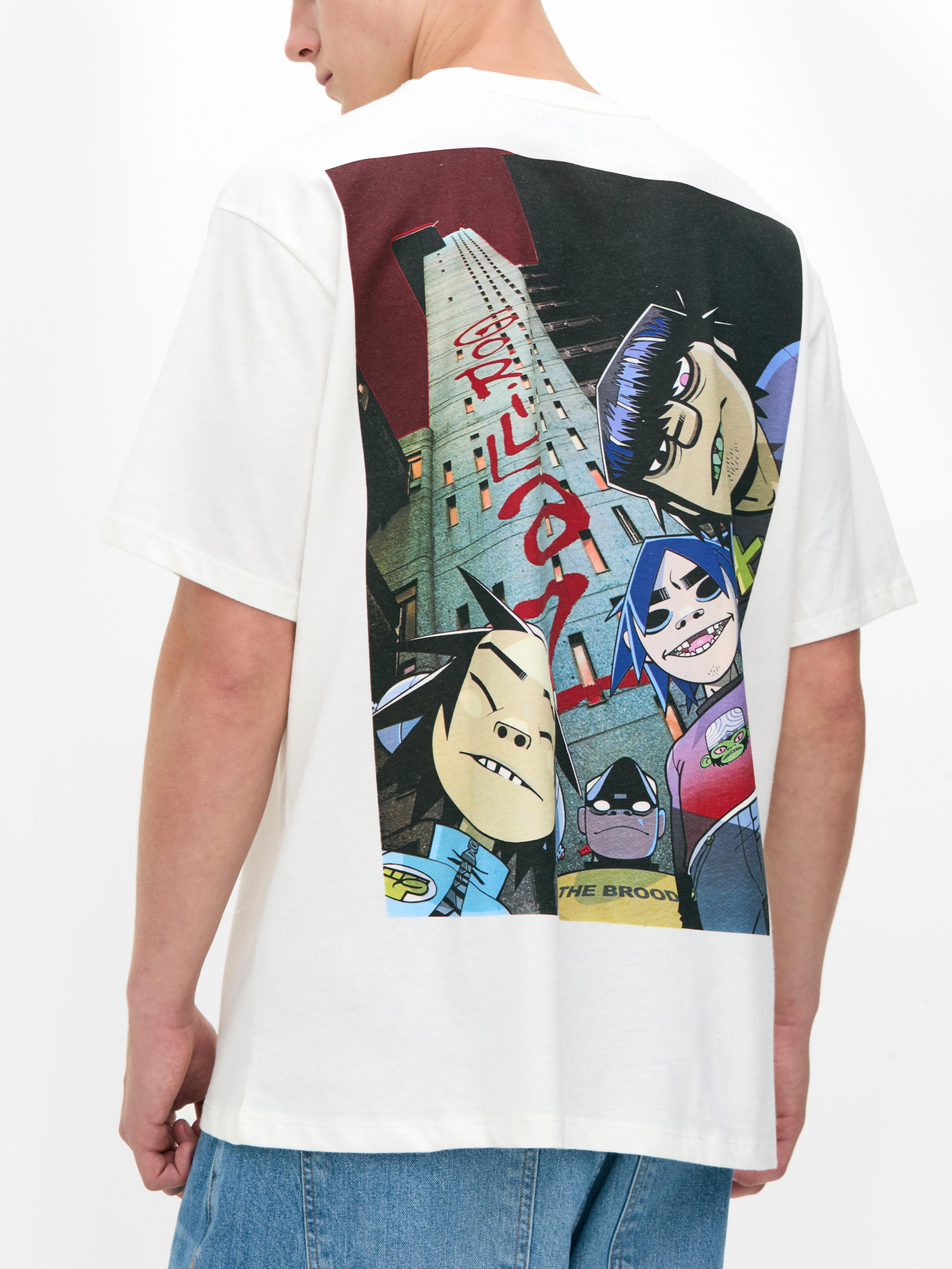 Camiseta con logo de Gorillaz