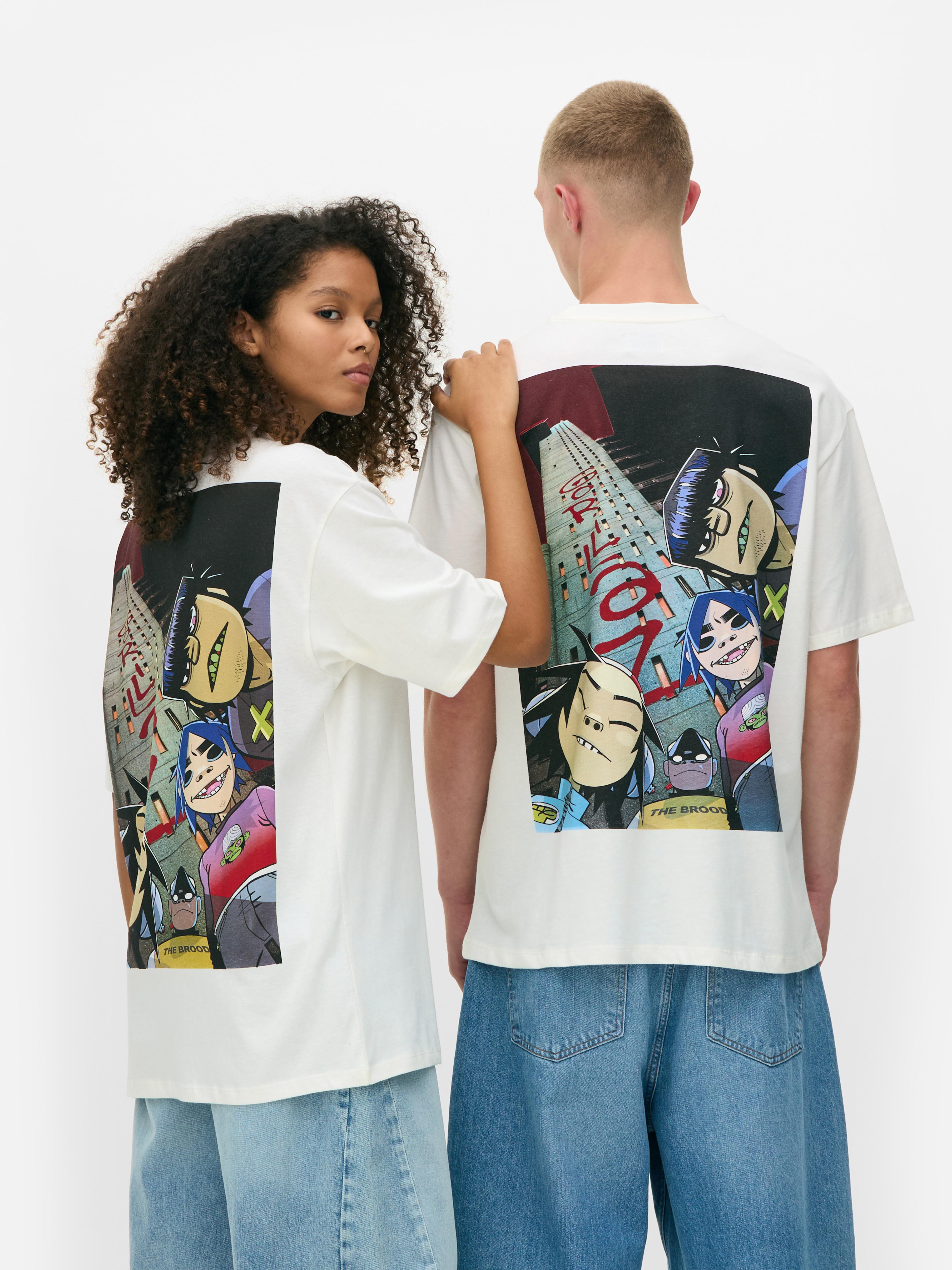 Camiseta con logo de Gorillaz