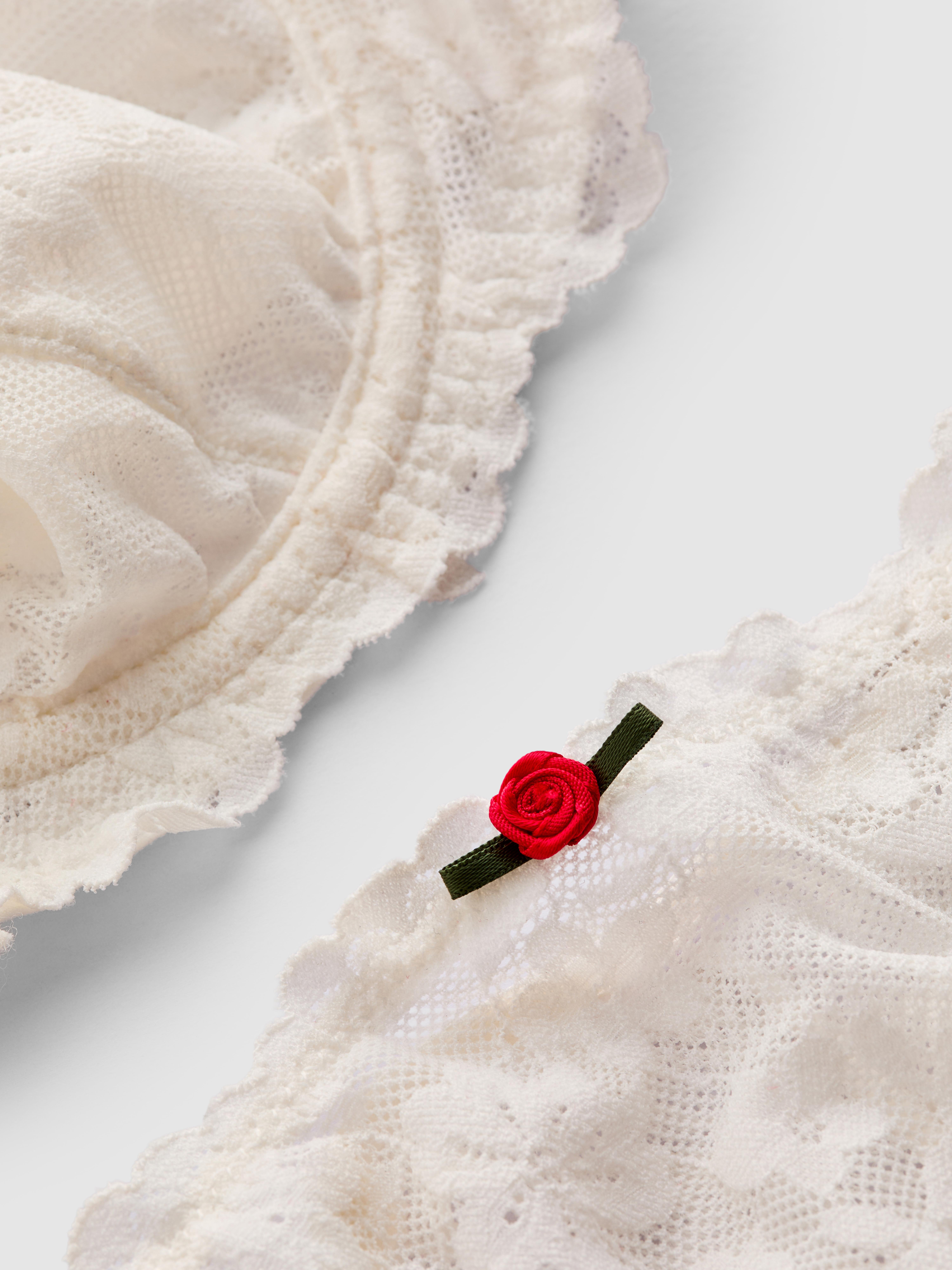 Lace Balcony Bra and Thong Set