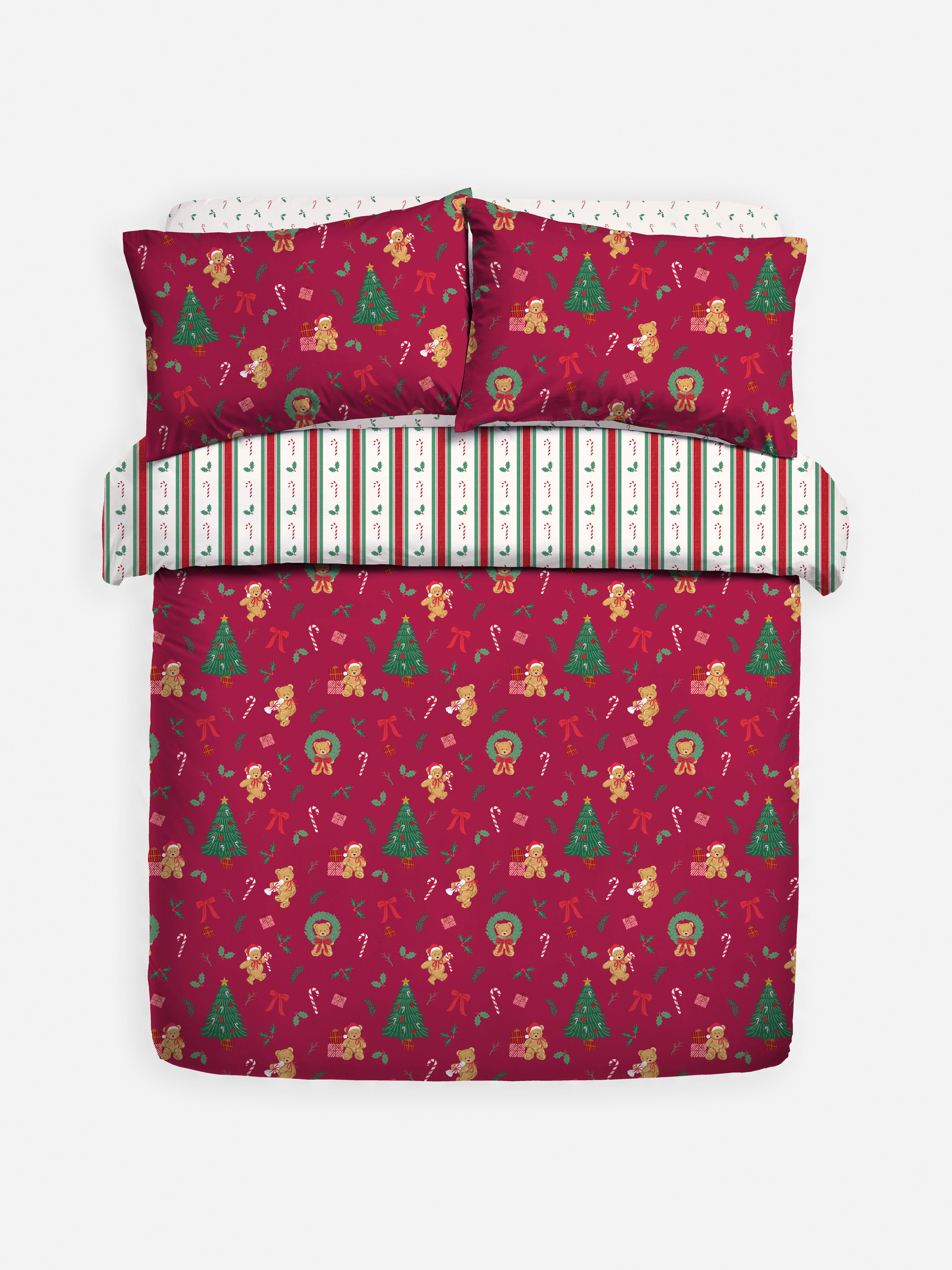 Set de ropa cama doble reversible con ositos