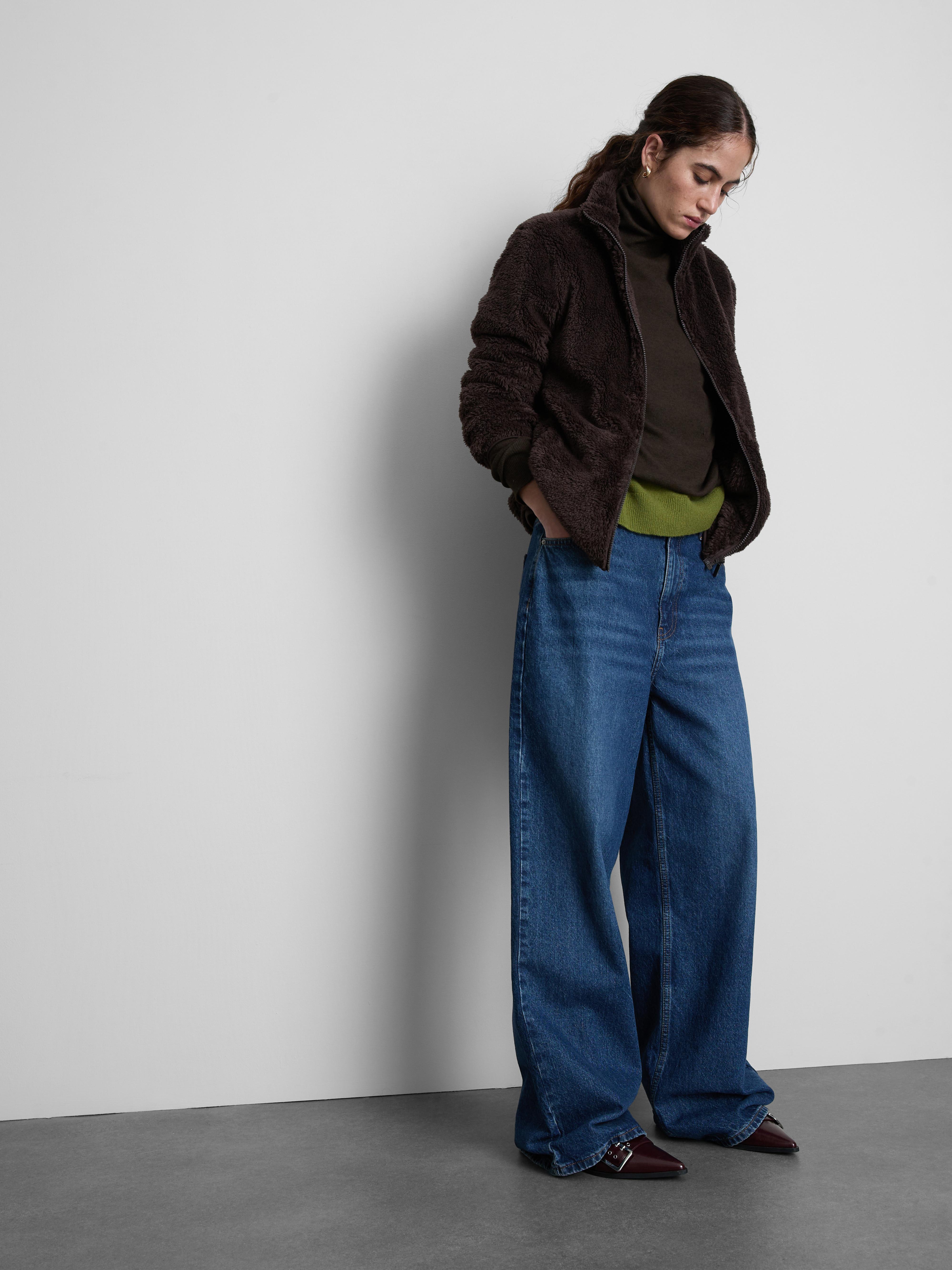 Teddy Zip Through Fleece Chocolate