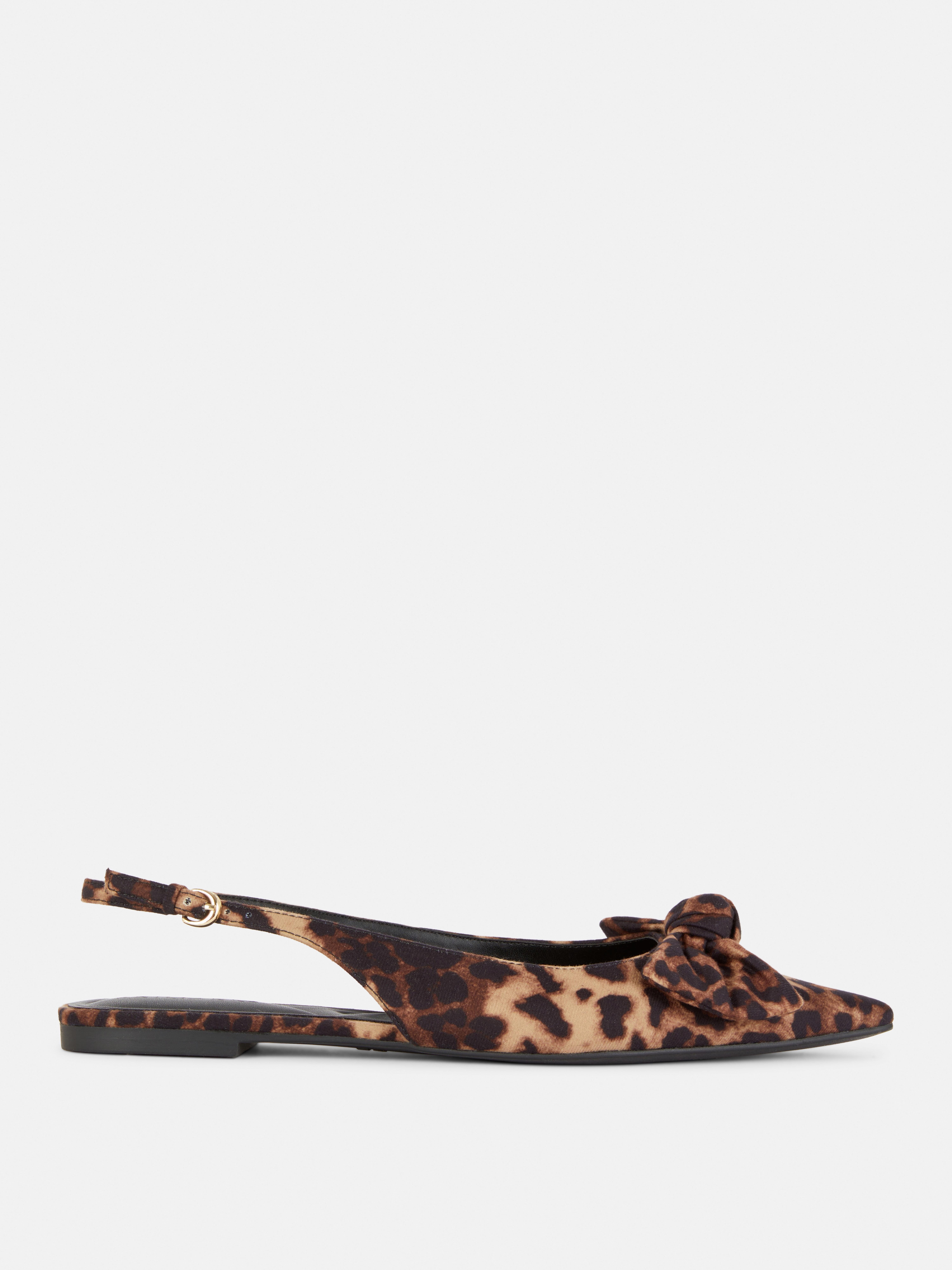 Leopard Print Slingback Flats