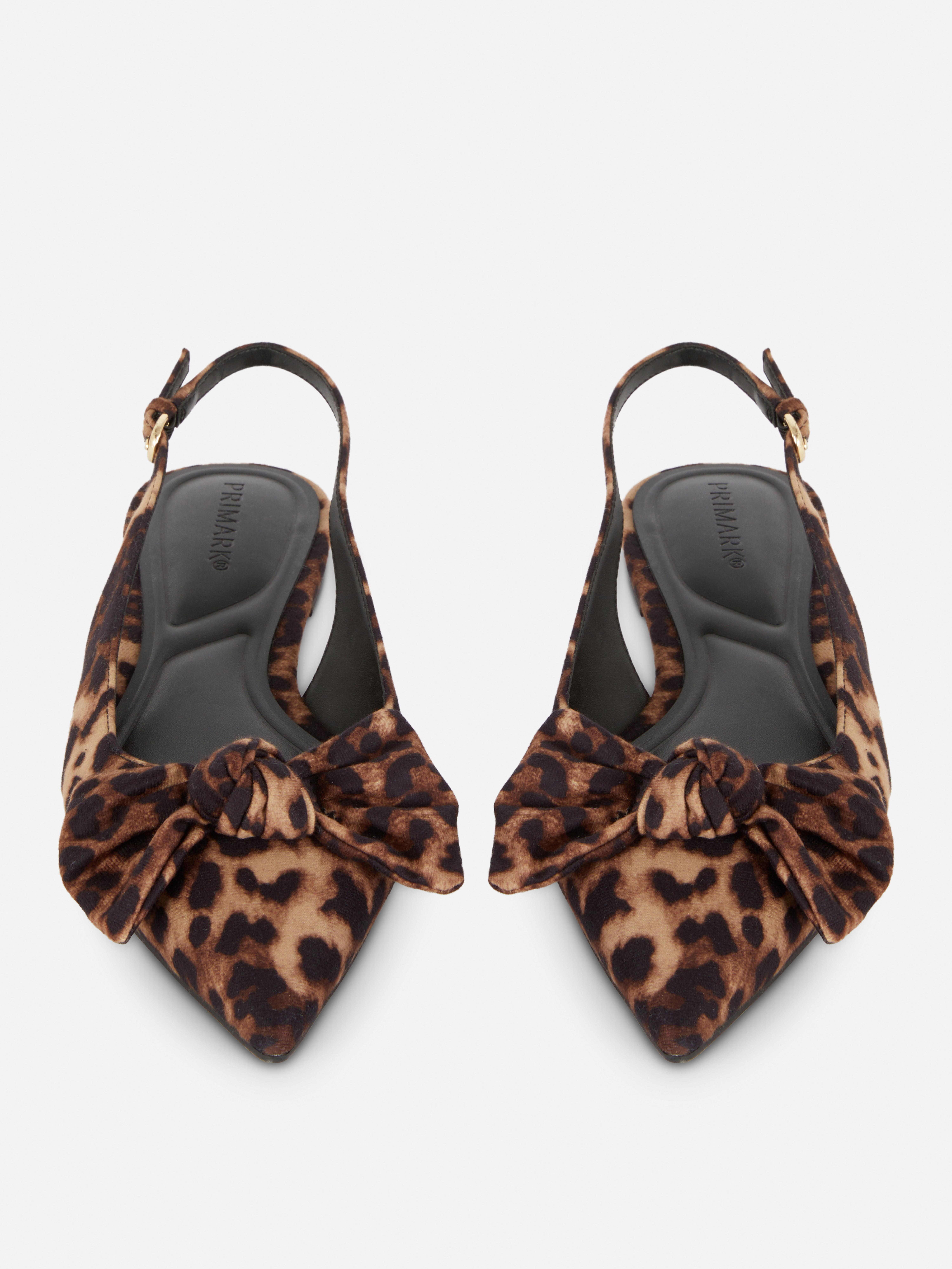 Leopard Print Slingback Flats