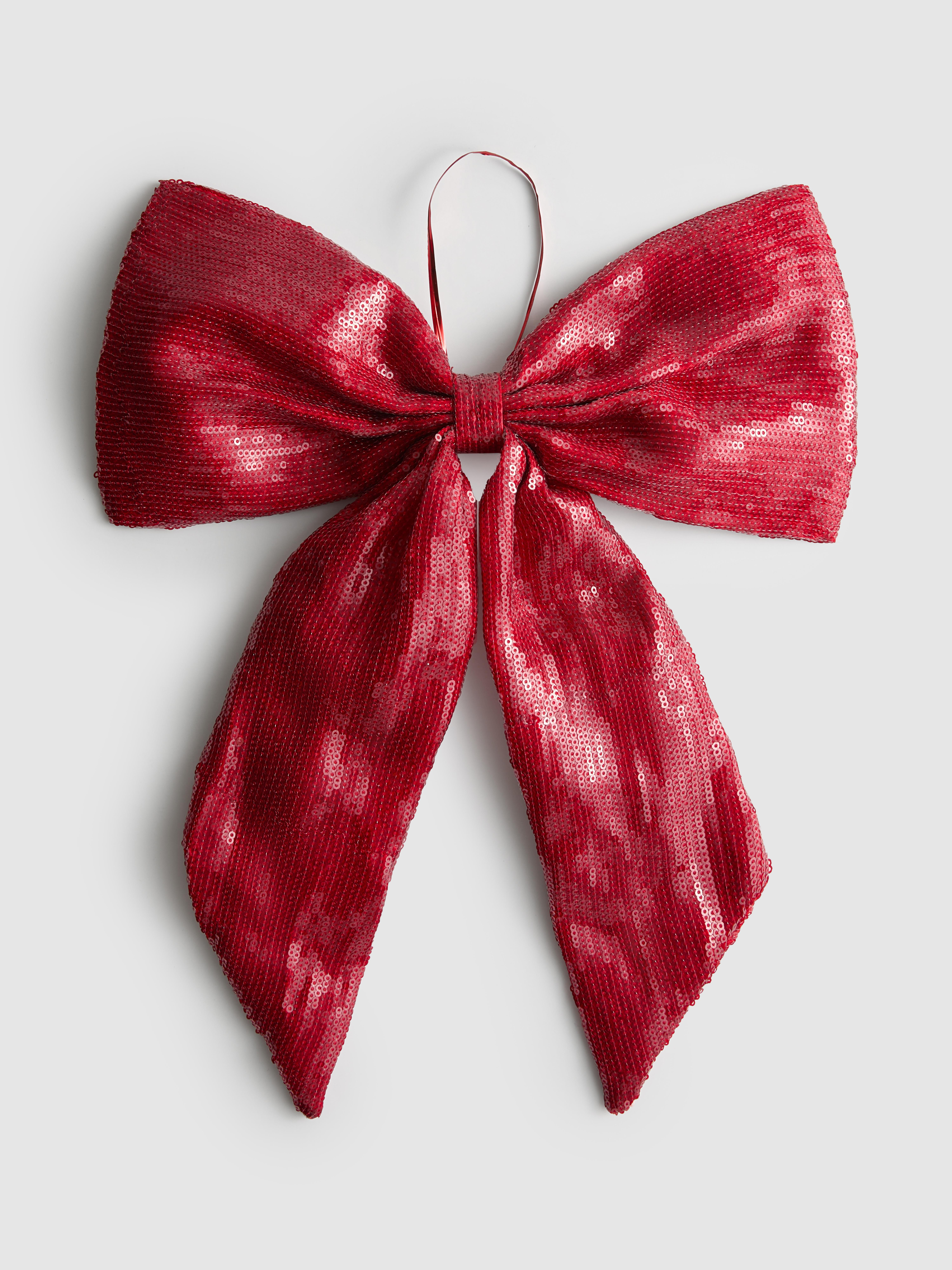 Sequin Bow Christmas Decoration