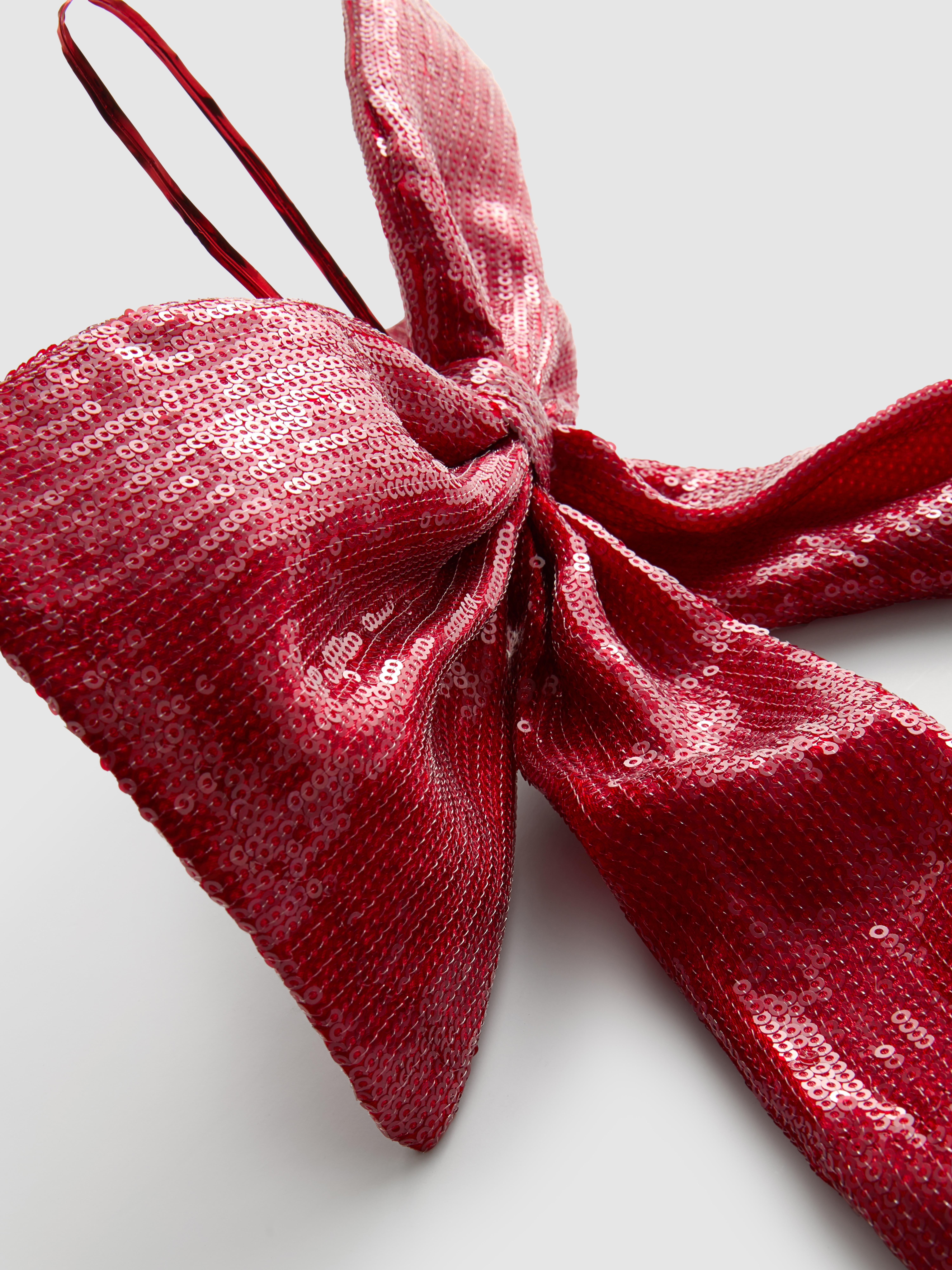 Sequin Bow Christmas Decoration