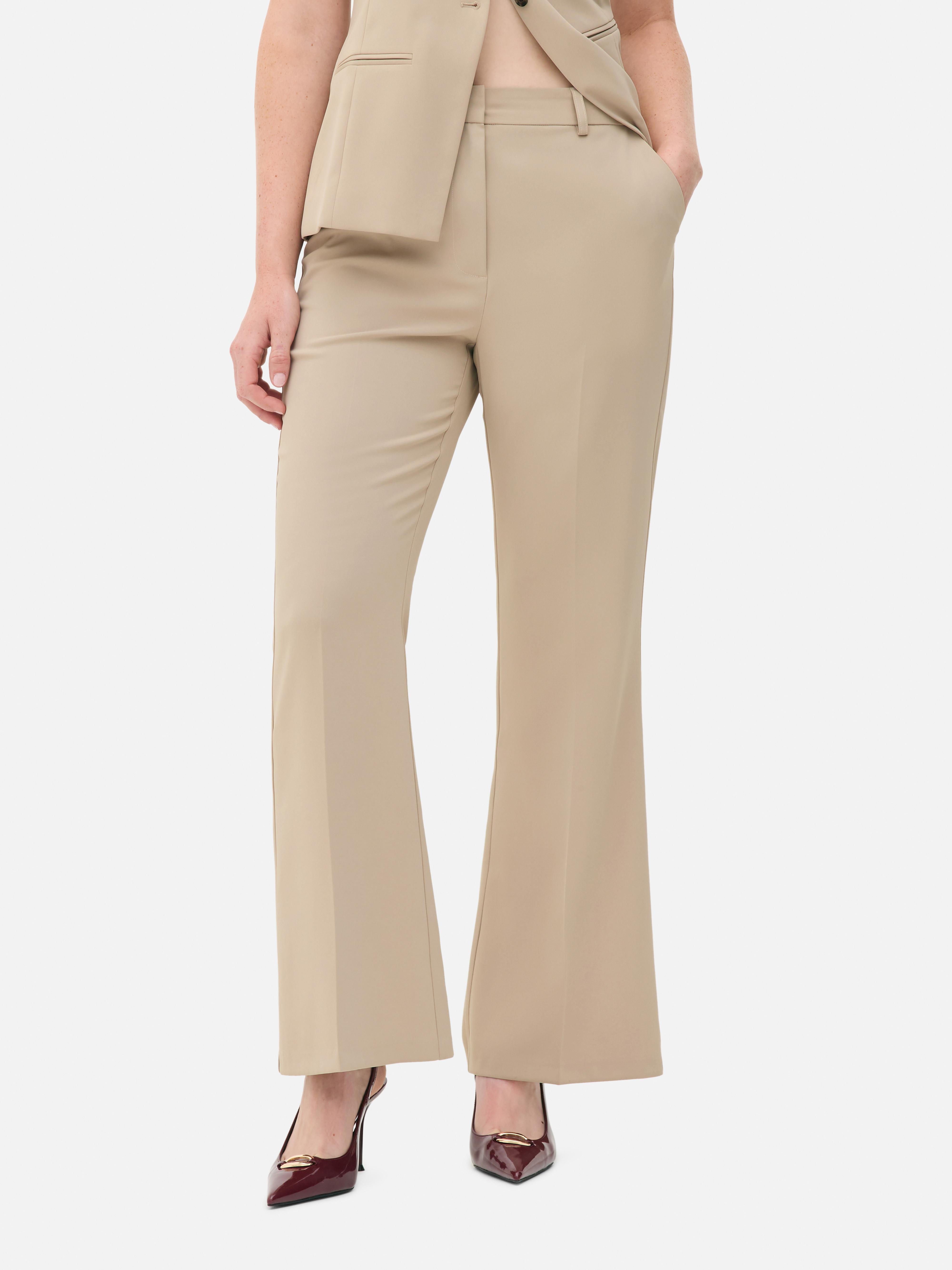 Mid Rise Tailored Trousers